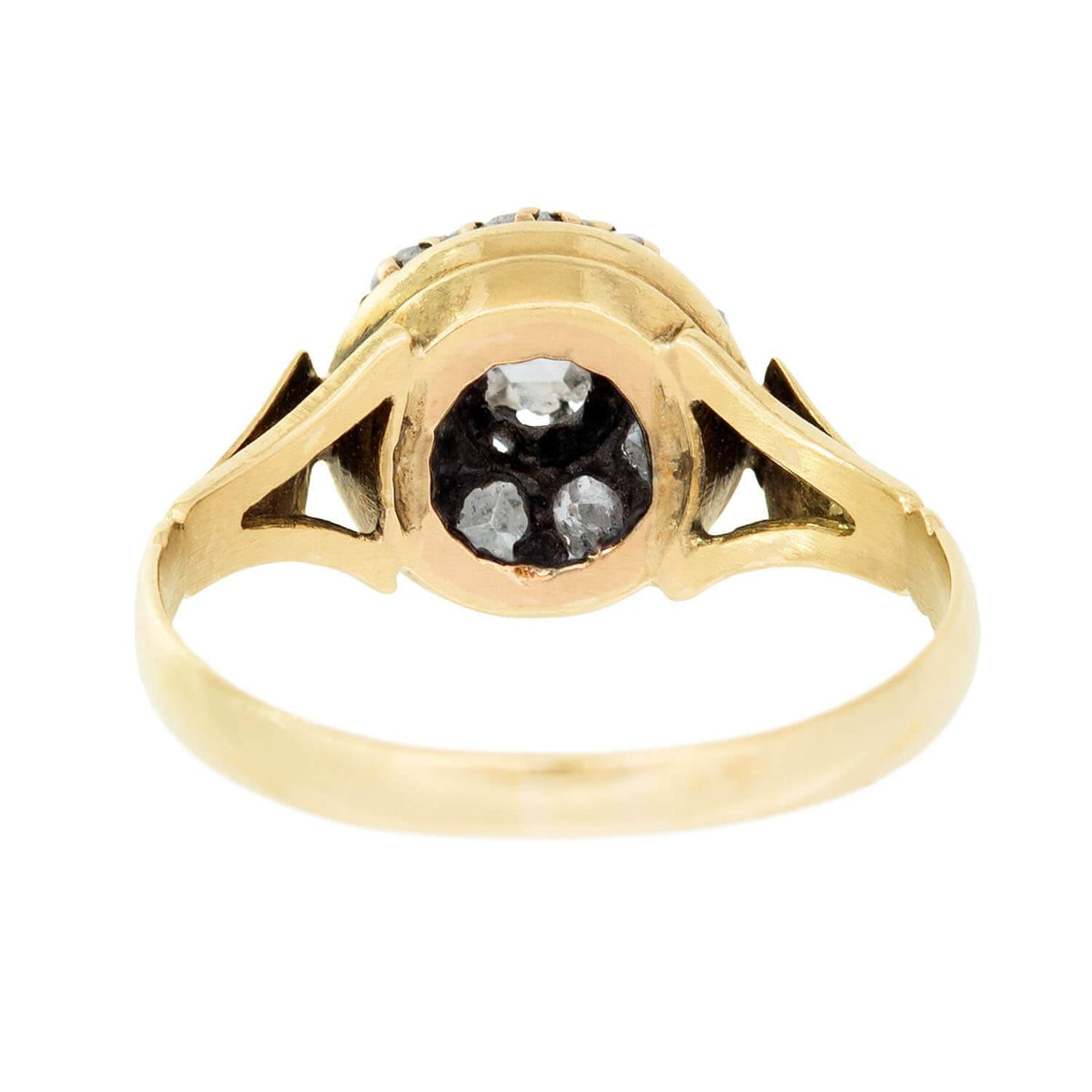 Victorian 18k Diamond Halo Ring