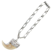 Victorian Sterling Silver Tiger Claw Bracelet