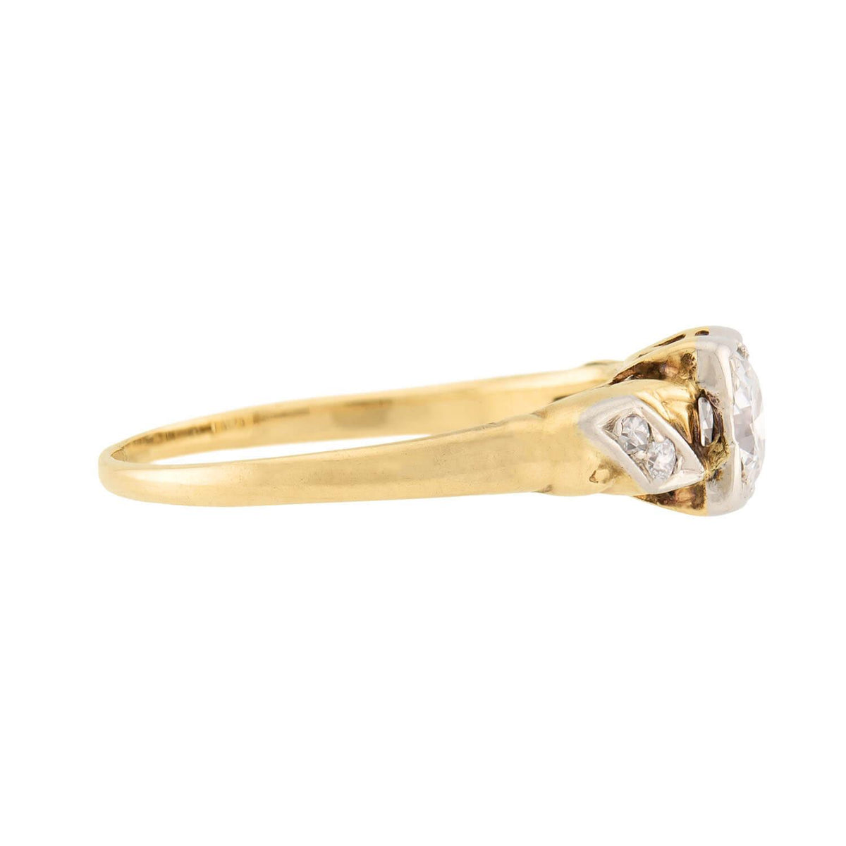 Edwardian 14k Diamond Engagement Ring .40ct