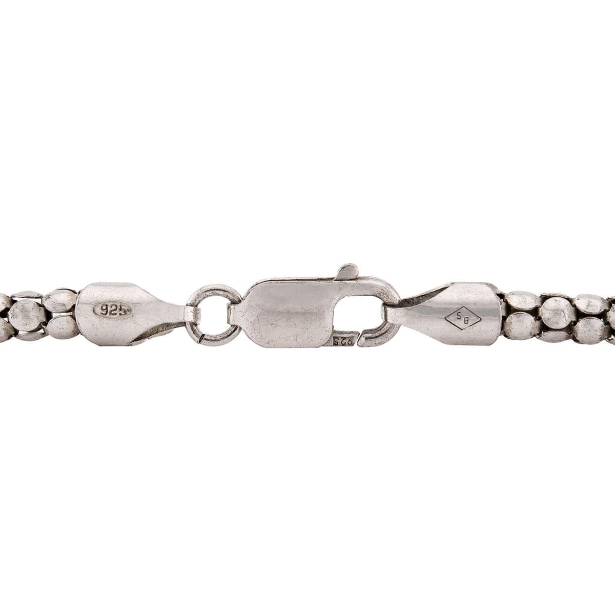 Victorian Sterling Silver Pool of Light Claw Pendant Necklace