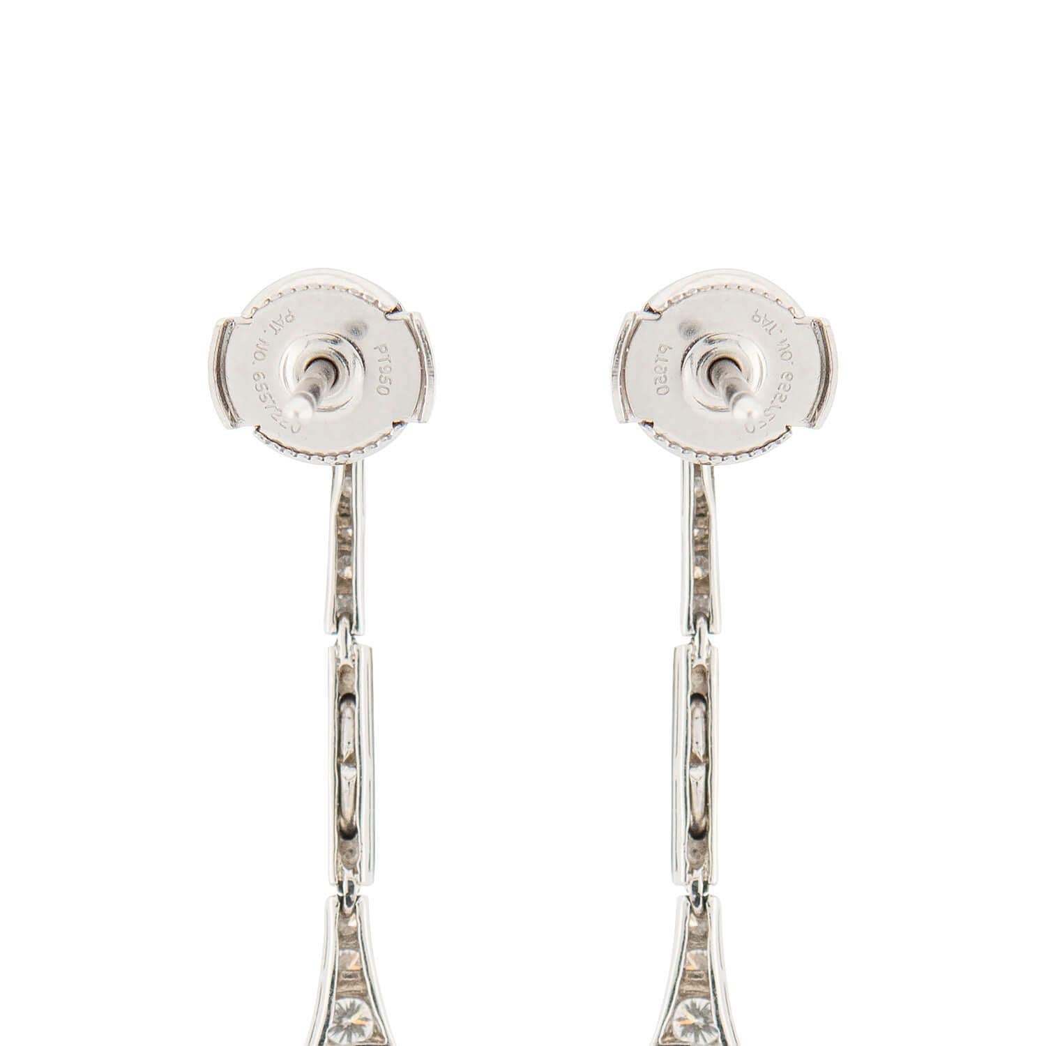 Art Deco Platinum Jade, Diamond, Emerald, and Enamel Disc Earrings
