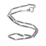 Victorian Silver Niello Chain
