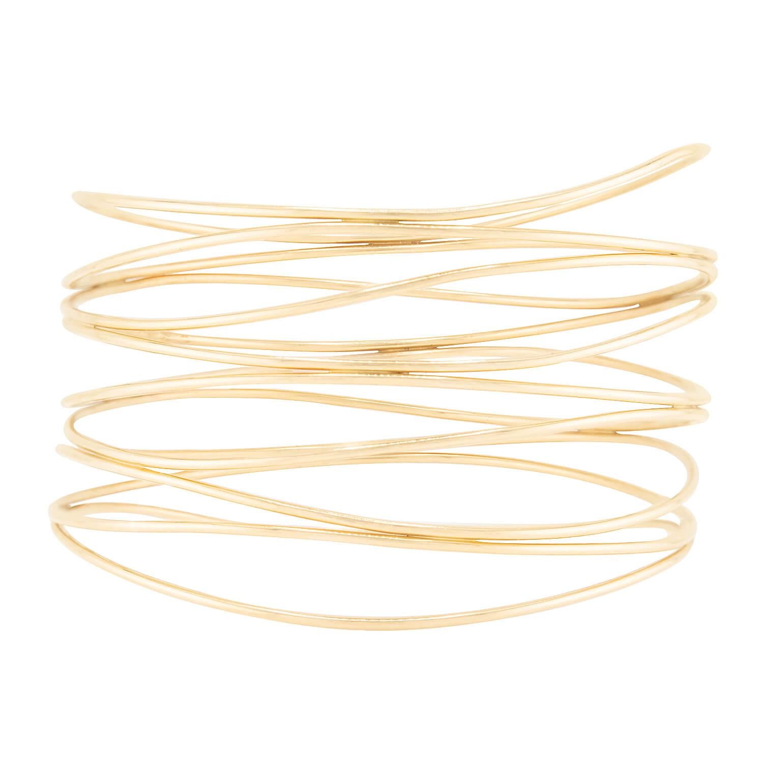 ELSA PERETTI for TIFFANY & CO. Estate 18k Wave Nine-Row Bracelet