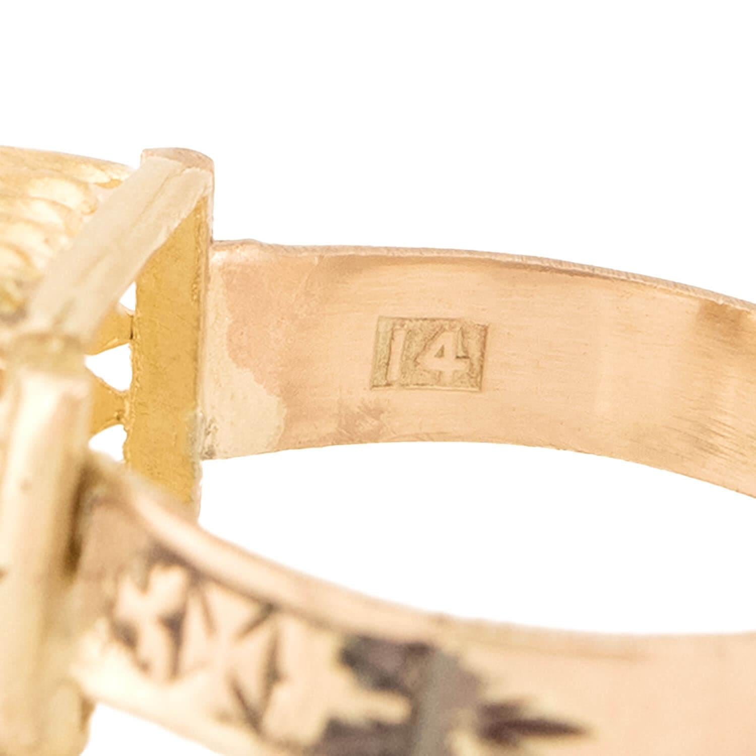 Victorian 14k Citrine Ring