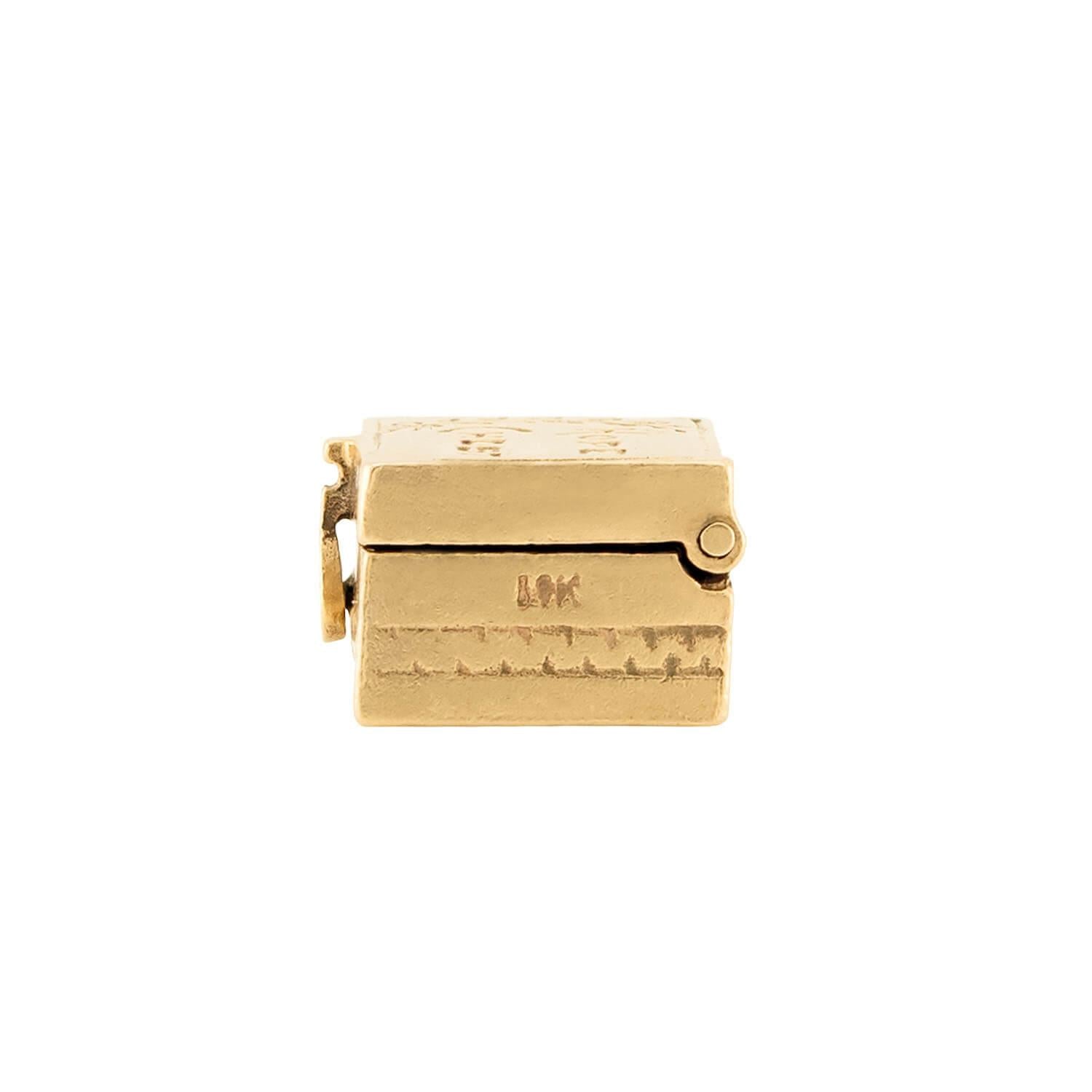 Victorian 14k "Hope Chest" Charm/Pendant