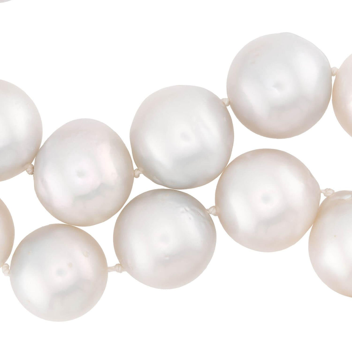Estate 18k Pearl and Diamond Necklace 18"