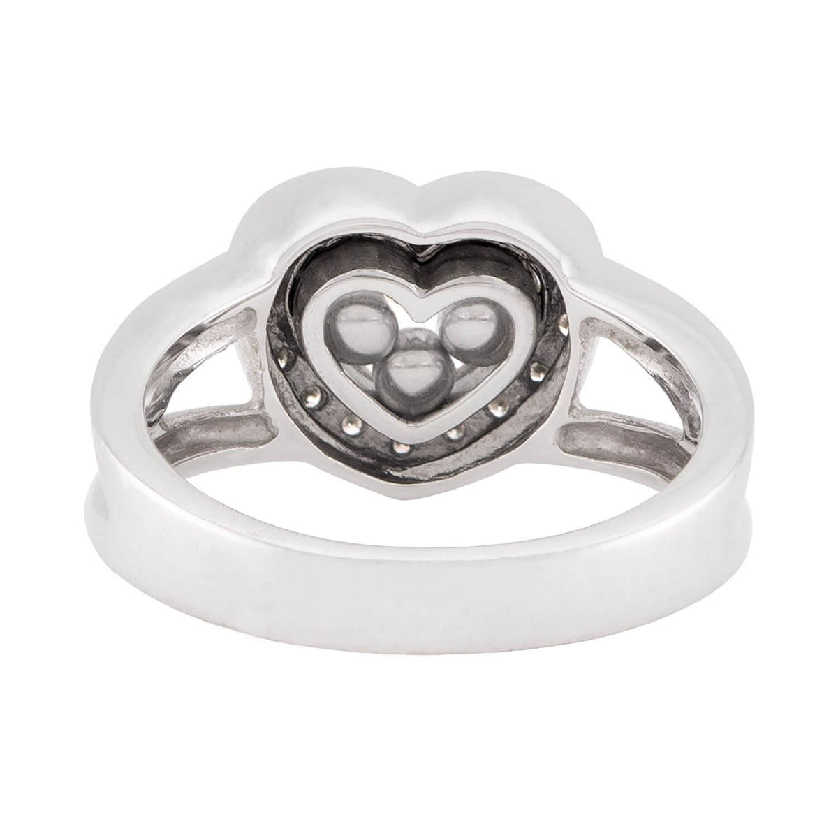 Estate 14k "Happy Diamond" Heart Ring