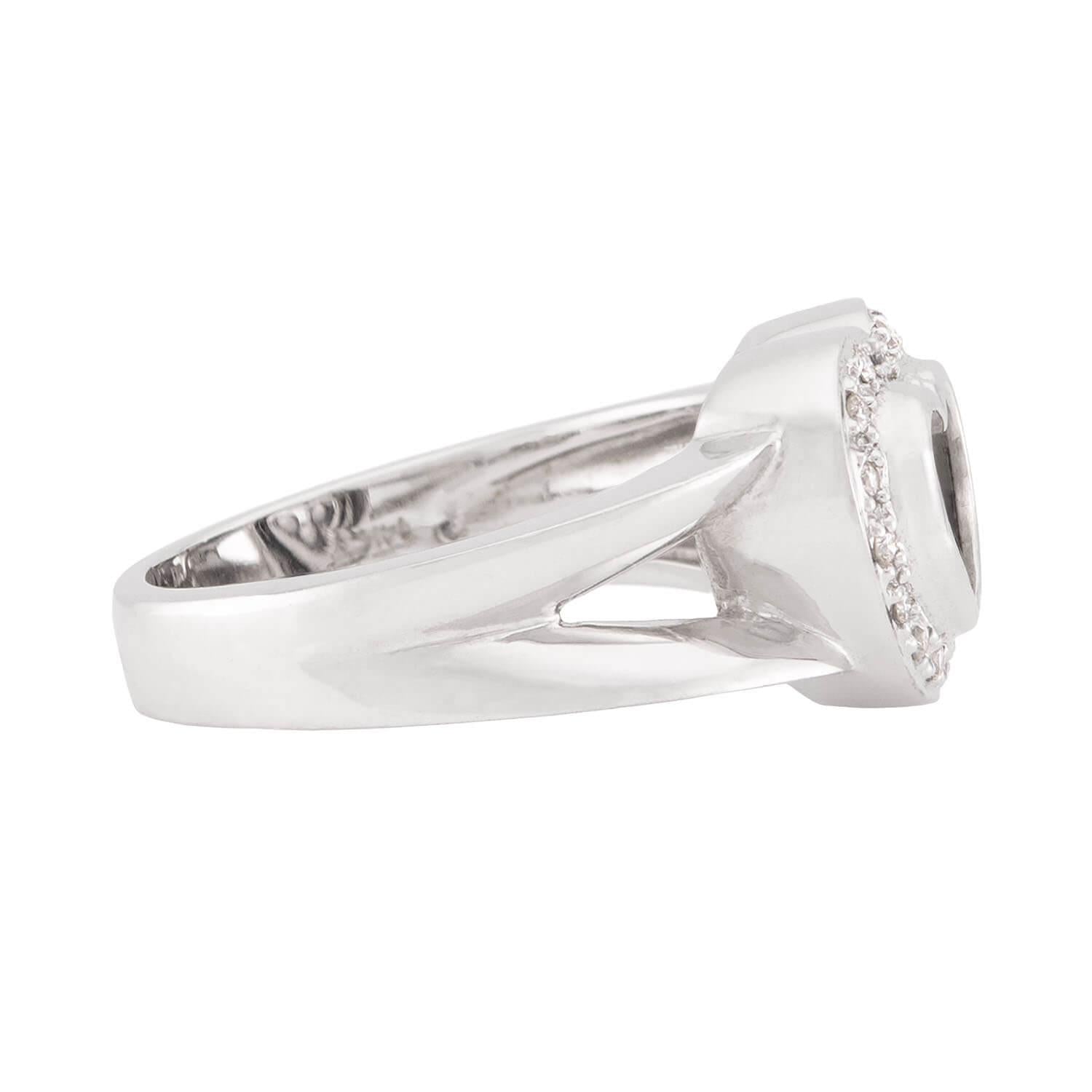 Estate 14k "Happy Diamond" Heart Ring
