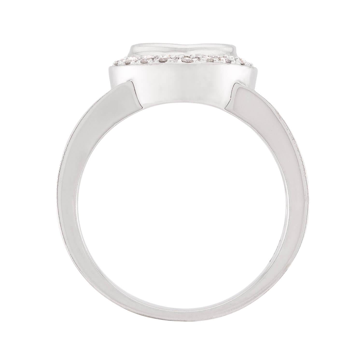 Estate 14k "Happy Diamond" Heart Ring