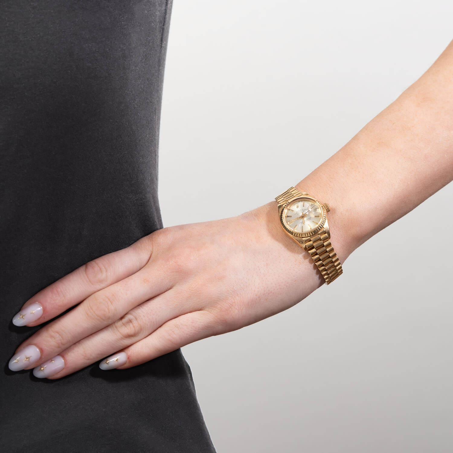 ROLEX Estate 18k Lady Datejust Wristwatch