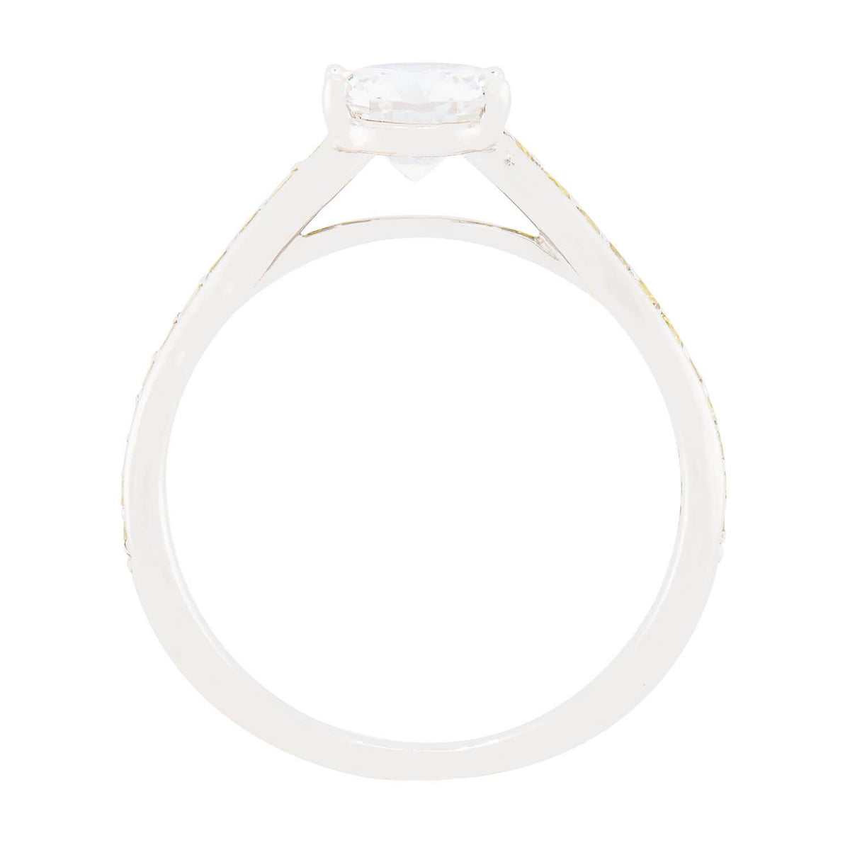 Estate Platinum Diamond Engagement Ring 1.03ct