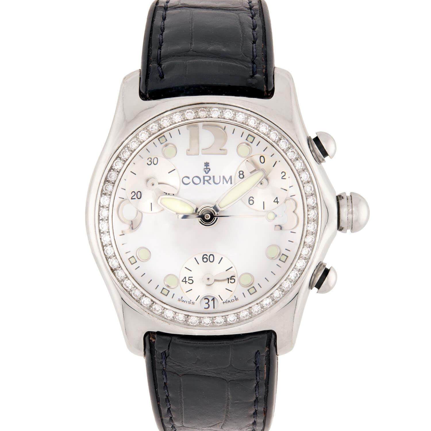 CORUM Estate Stainless Steel Diamond Ladies "Bubble Watch"