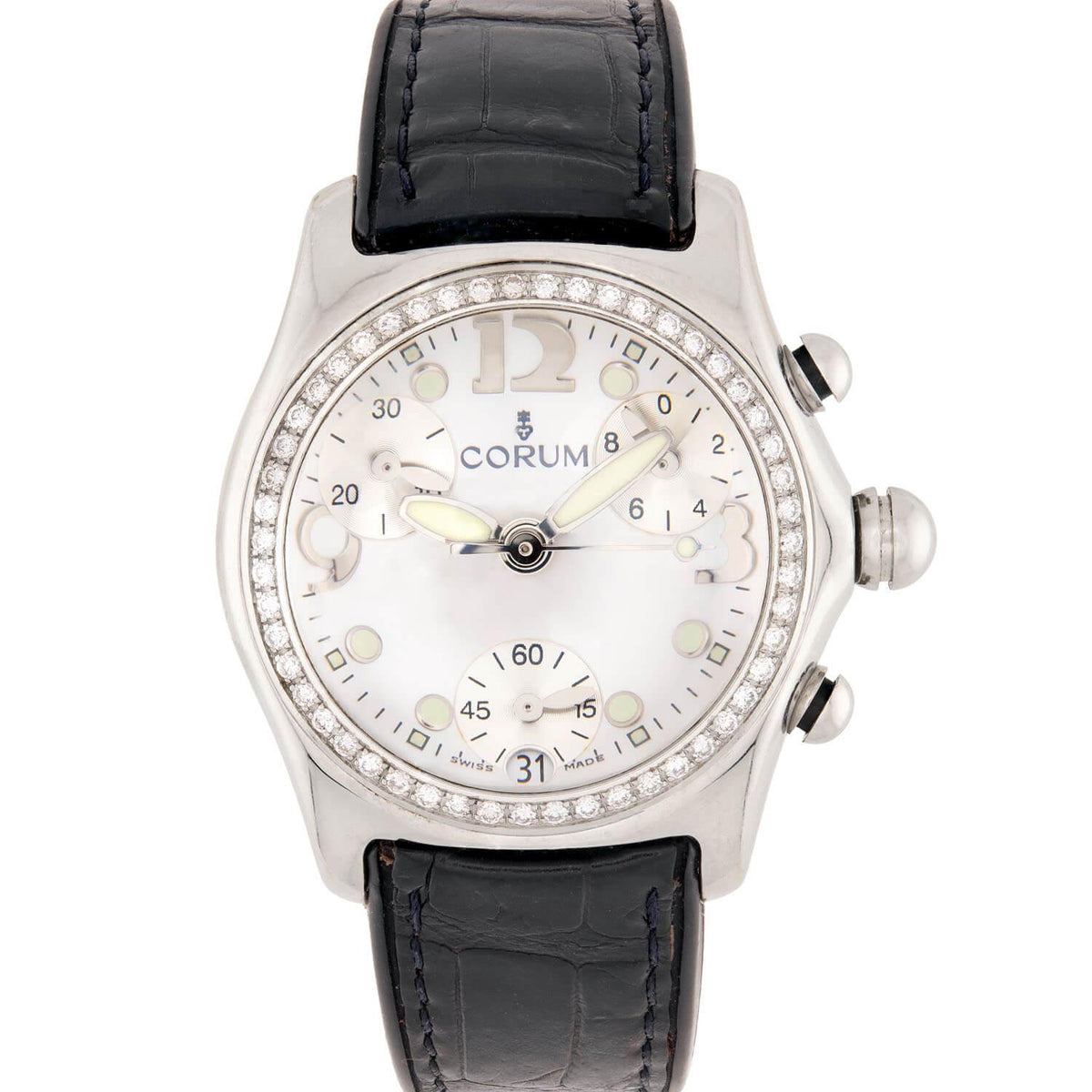 CORUM Estate Stainless Steel Diamond Ladies "Bubble Watch"
