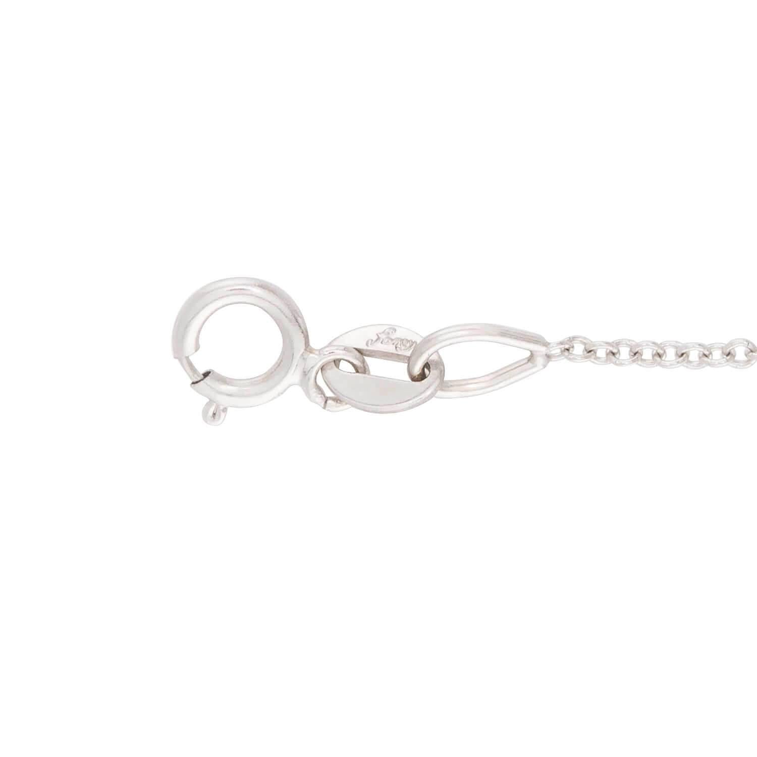 Estate 18k Diamond Key Pendant Necklace