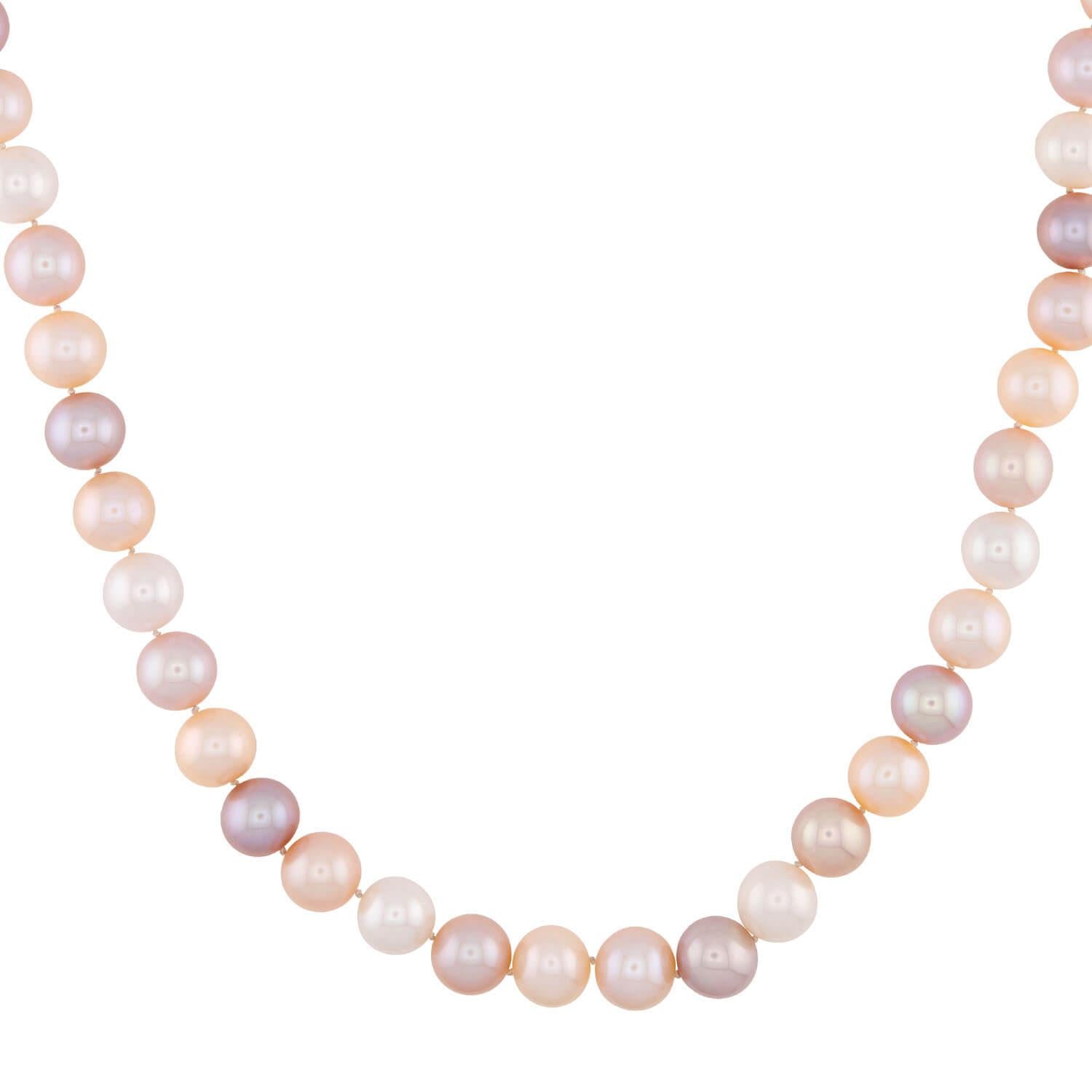 Estate 14k Pearl Necklace 17"