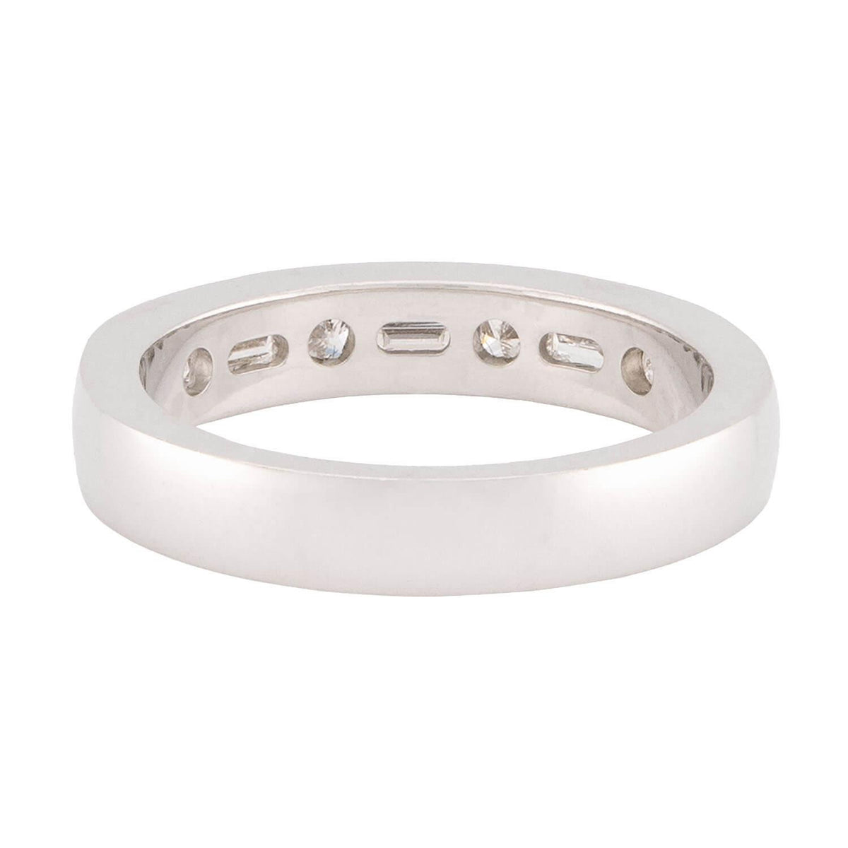 Estate 14k Diamond Half Eternity Ring