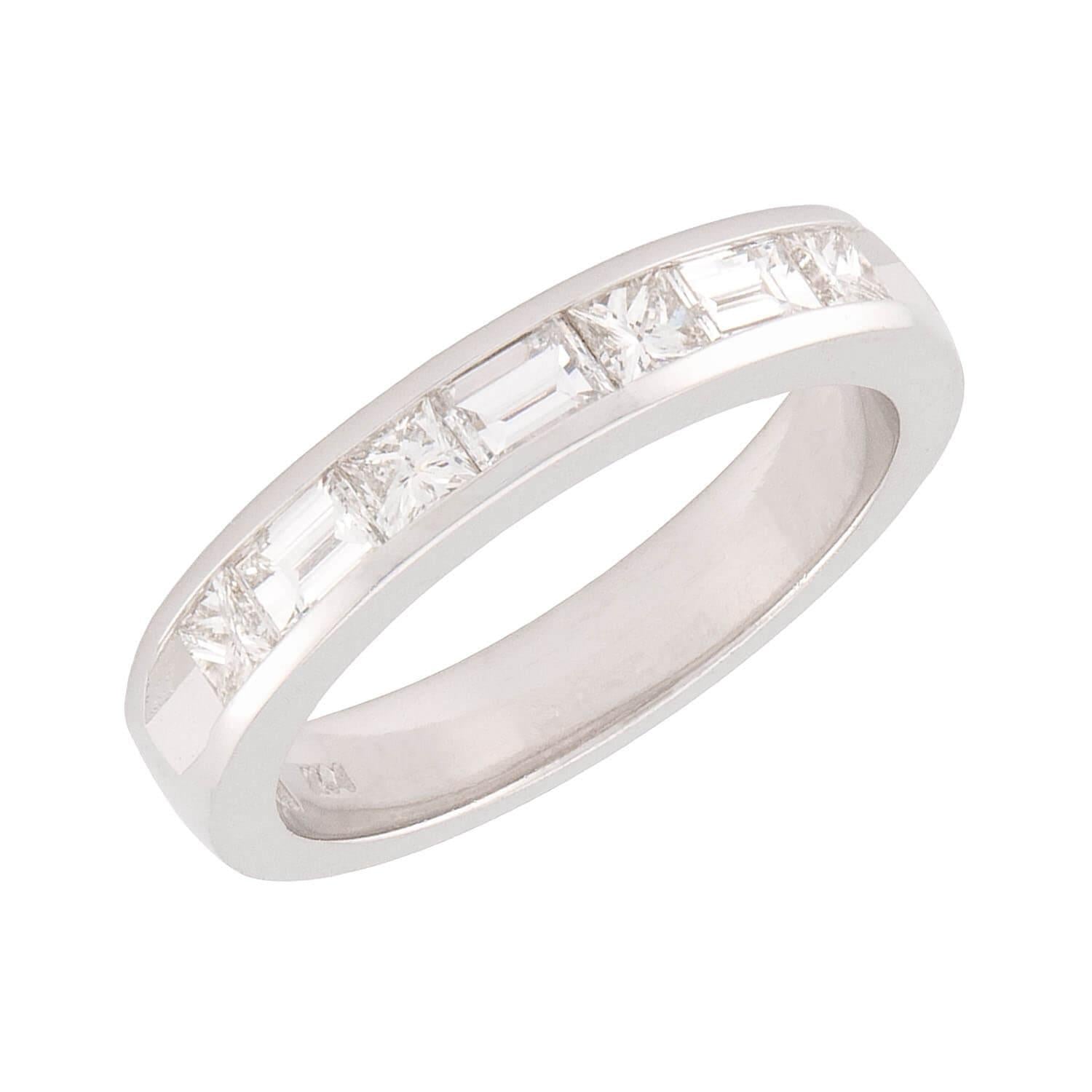 Estate 14k Diamond Half Eternity Ring