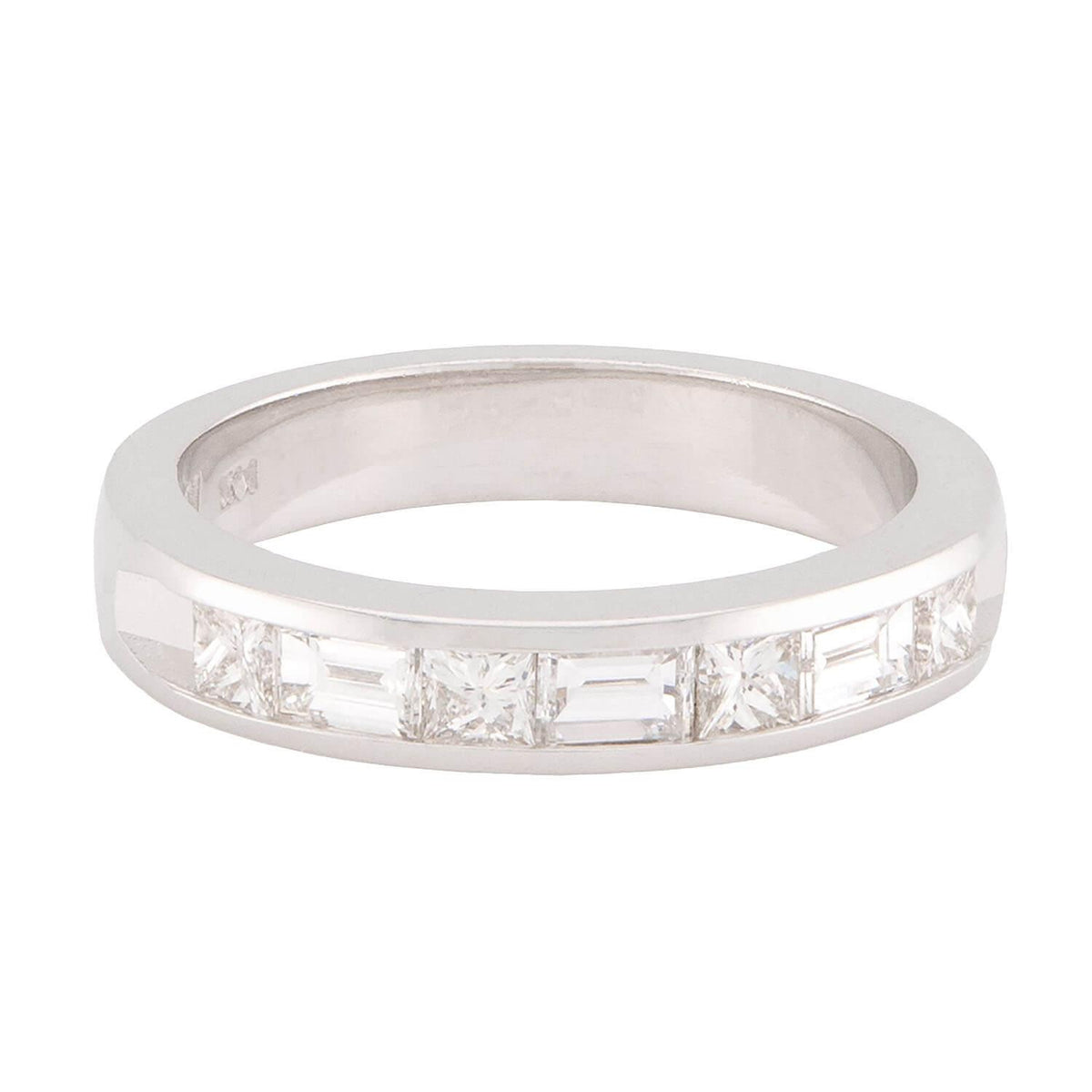 Estate 14k Diamond Half Eternity Ring
