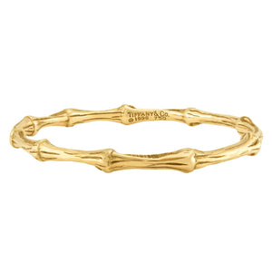 TIFFANY & CO. Estate 18k Bamboo Bangle