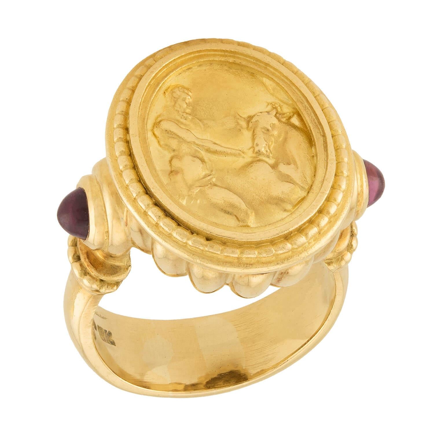 SeidenGang Estate 18K Gold Tourmaline Ring