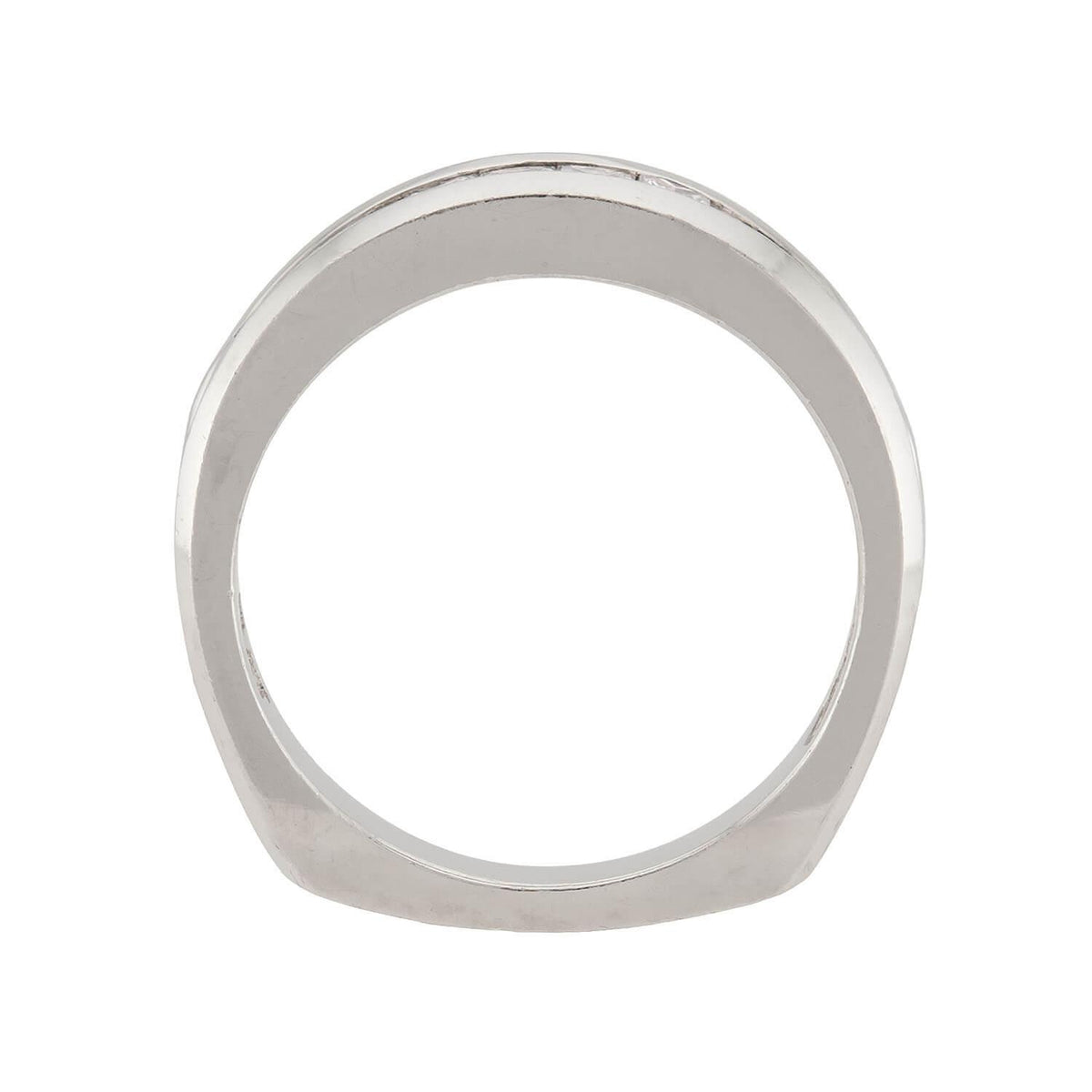 SCOTT K Estate Platinum Diamond  Half Band