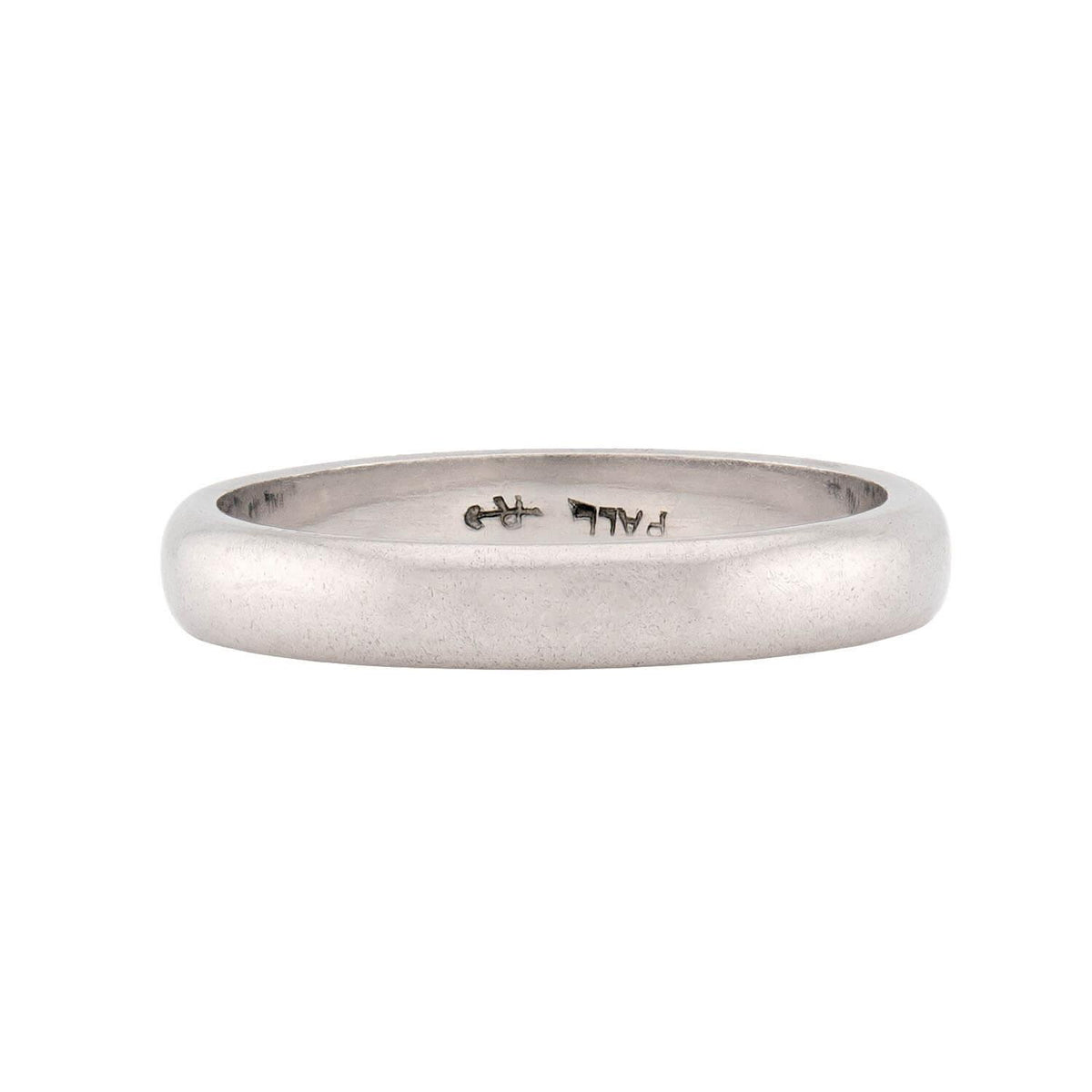 RIKER BROTHERS Art Deco Palladium Wedding Band