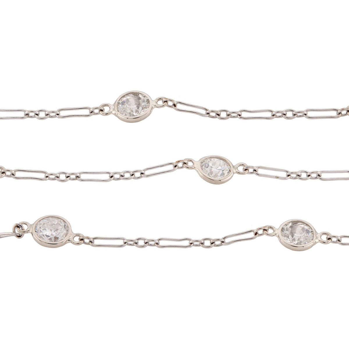 Art Deco 14k "Diamonds-by- the-Yard" Chain