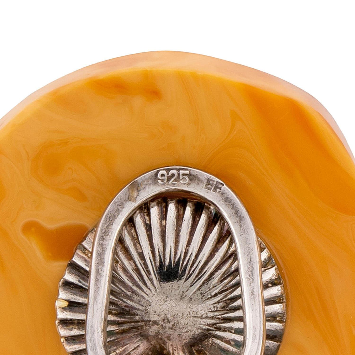 Vintage Sterling Silver Butterscotch Baltic Amber Earrings