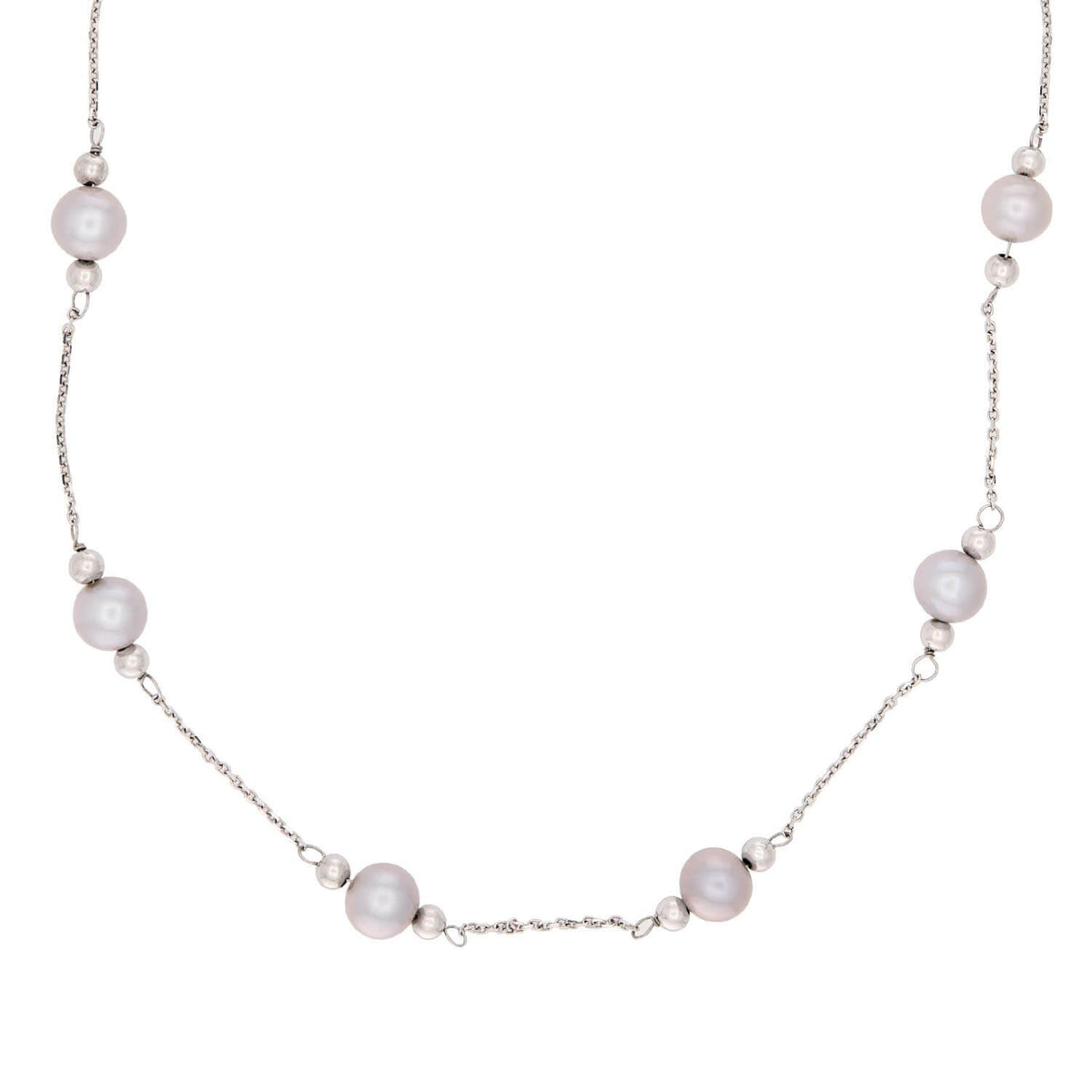 Estate 14k Pearl Chain Necklace
