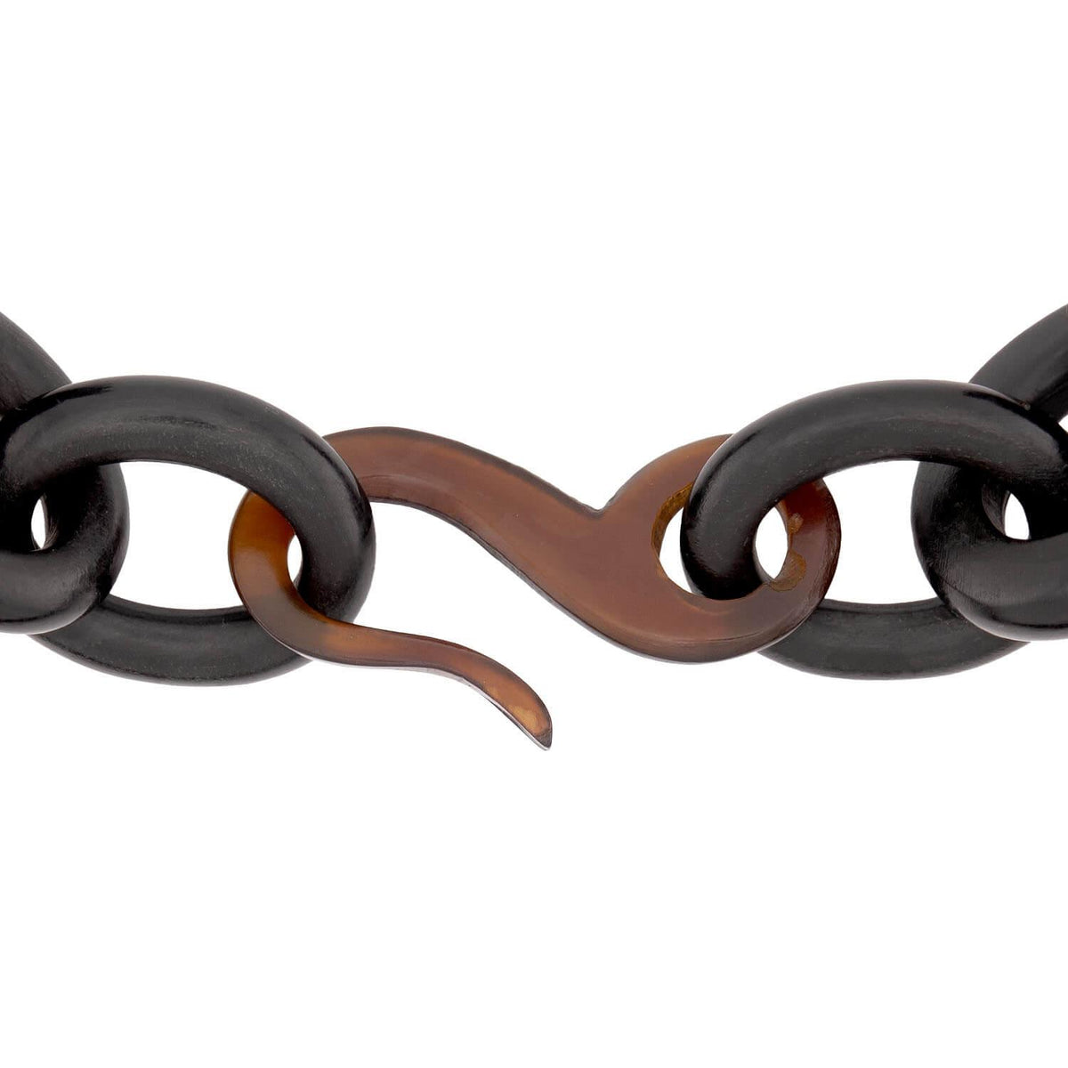 Victorian Tortoise Shell Link Necklace