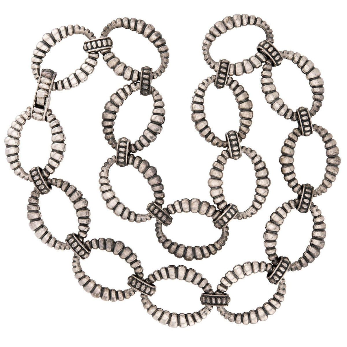 LAGOS Estate Sterling Silver Oval-Link Necklace