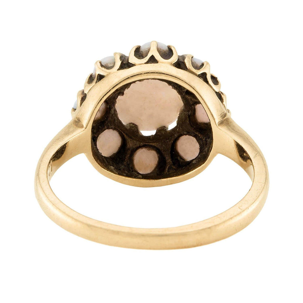 Vintage 10k Opal Cluster Ring