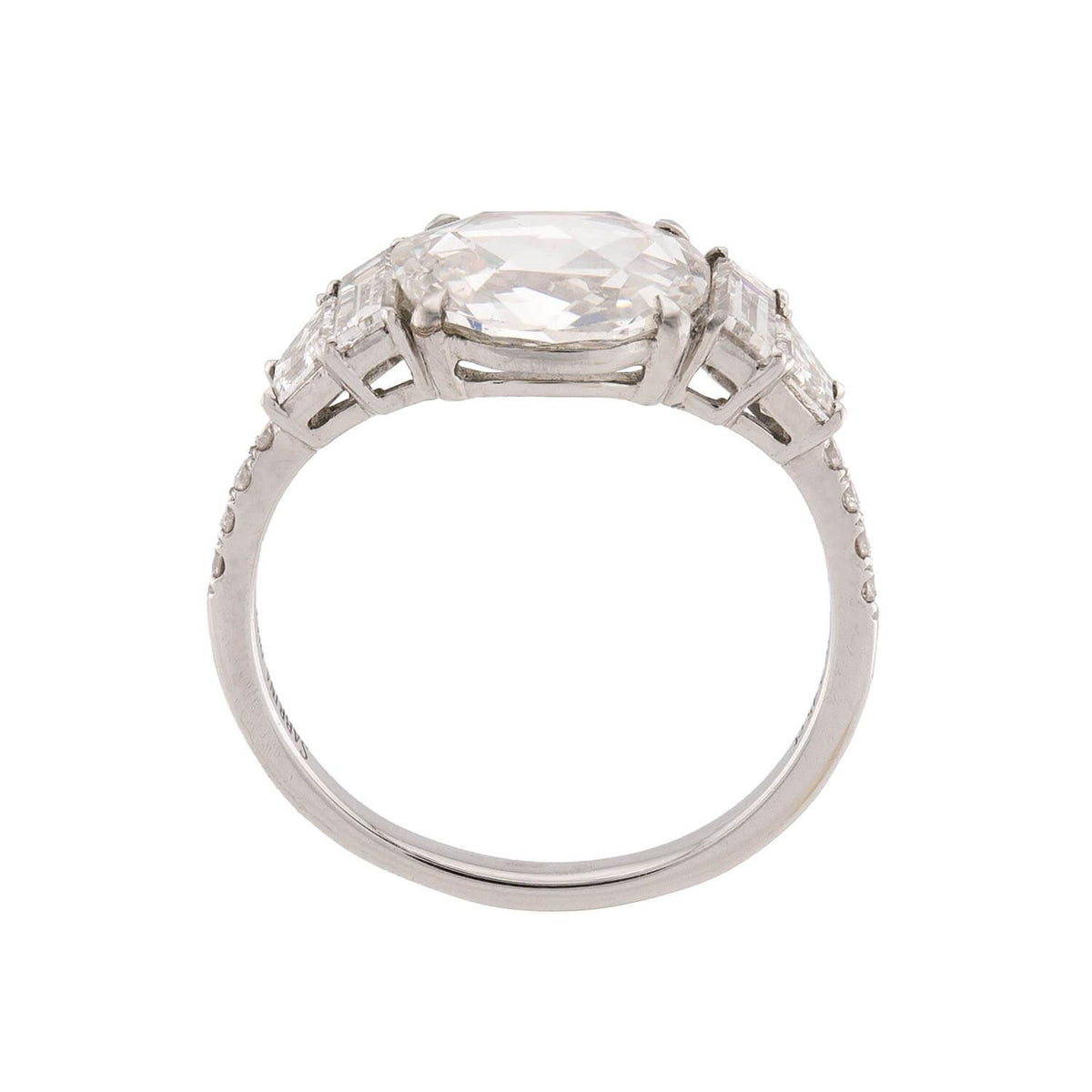 SABRINA Estate Platinum GIA Diamond Engagement Ring 2.45ct