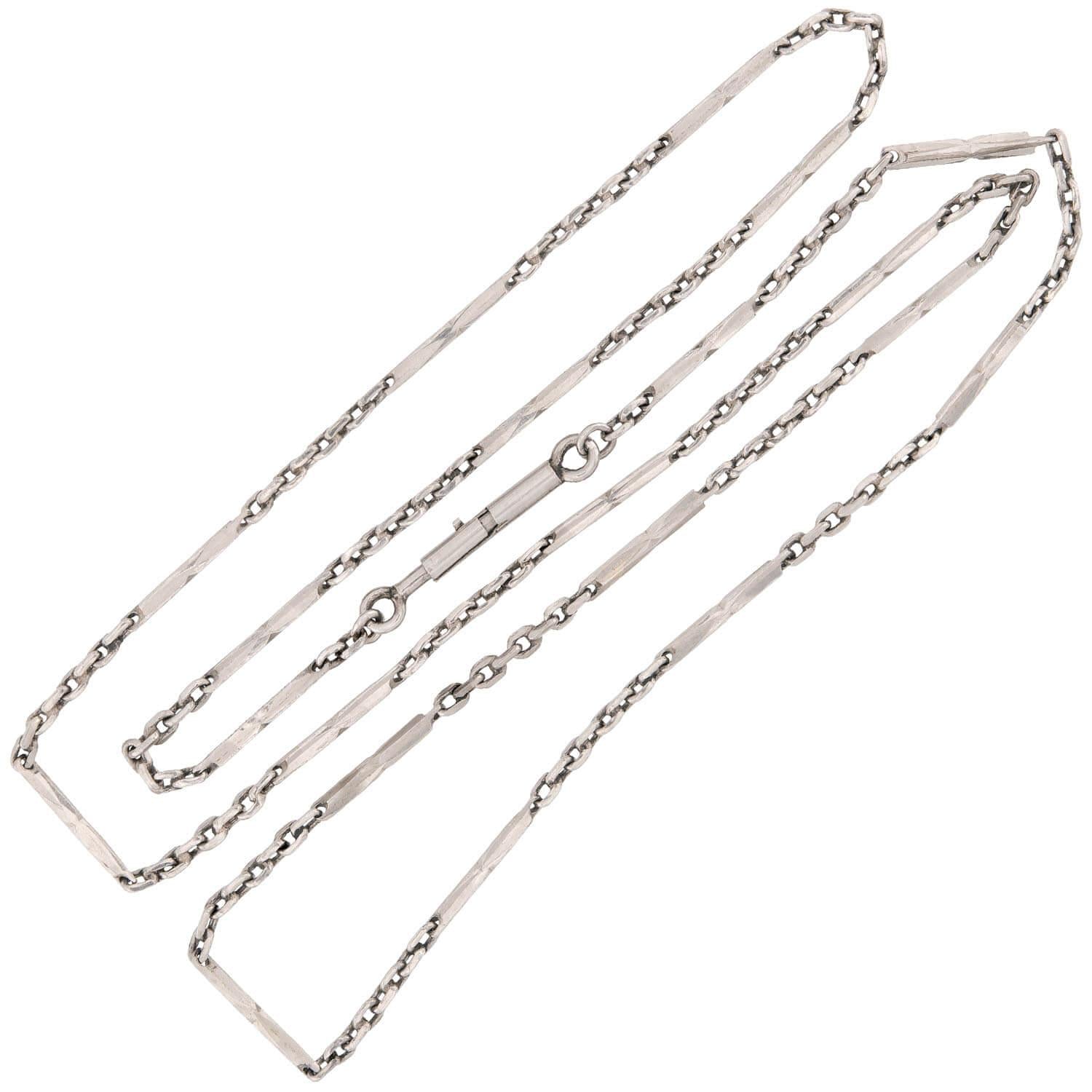 Edwardian Platinum Chain Necklace
