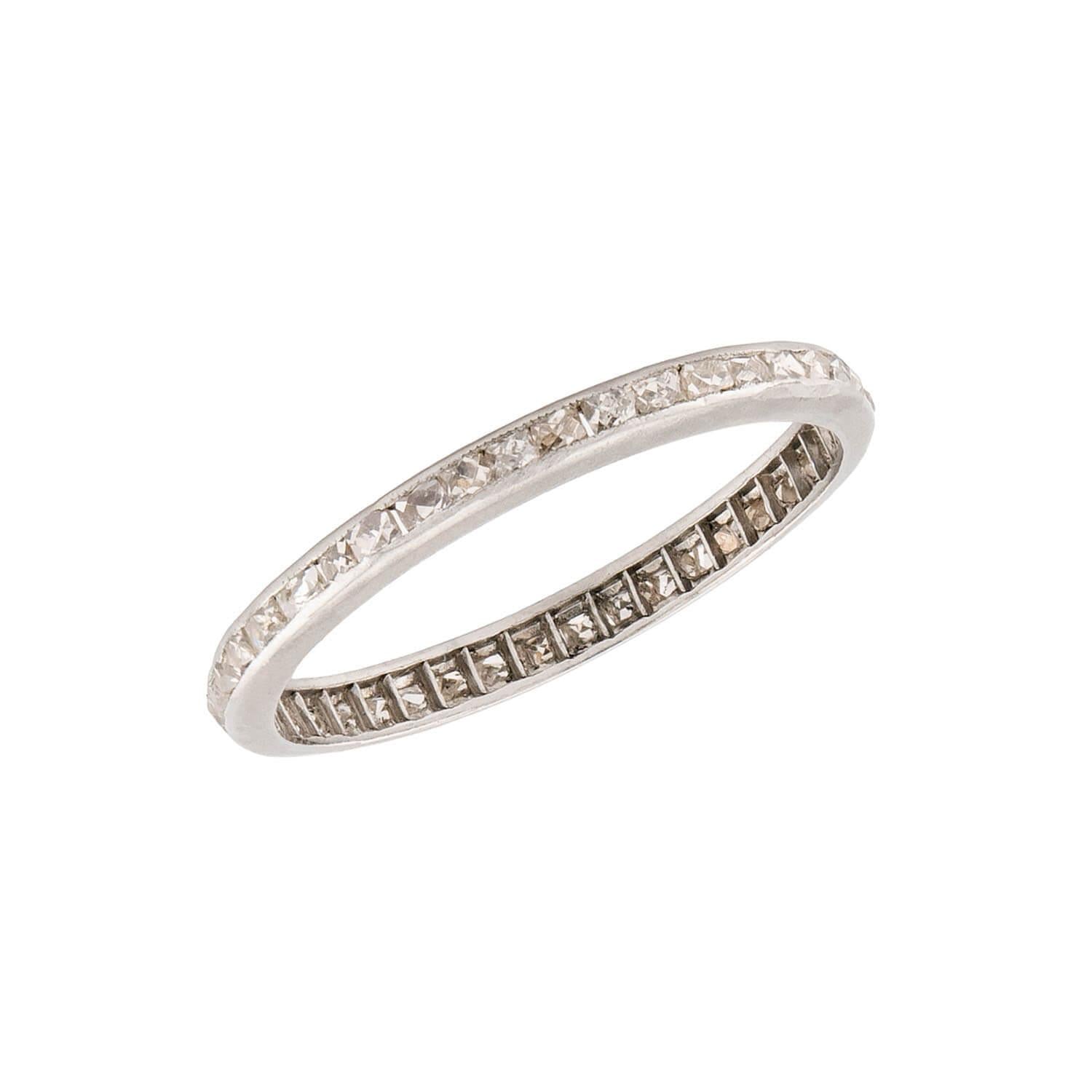 Edwardian Platinum Diamond Eternity Band