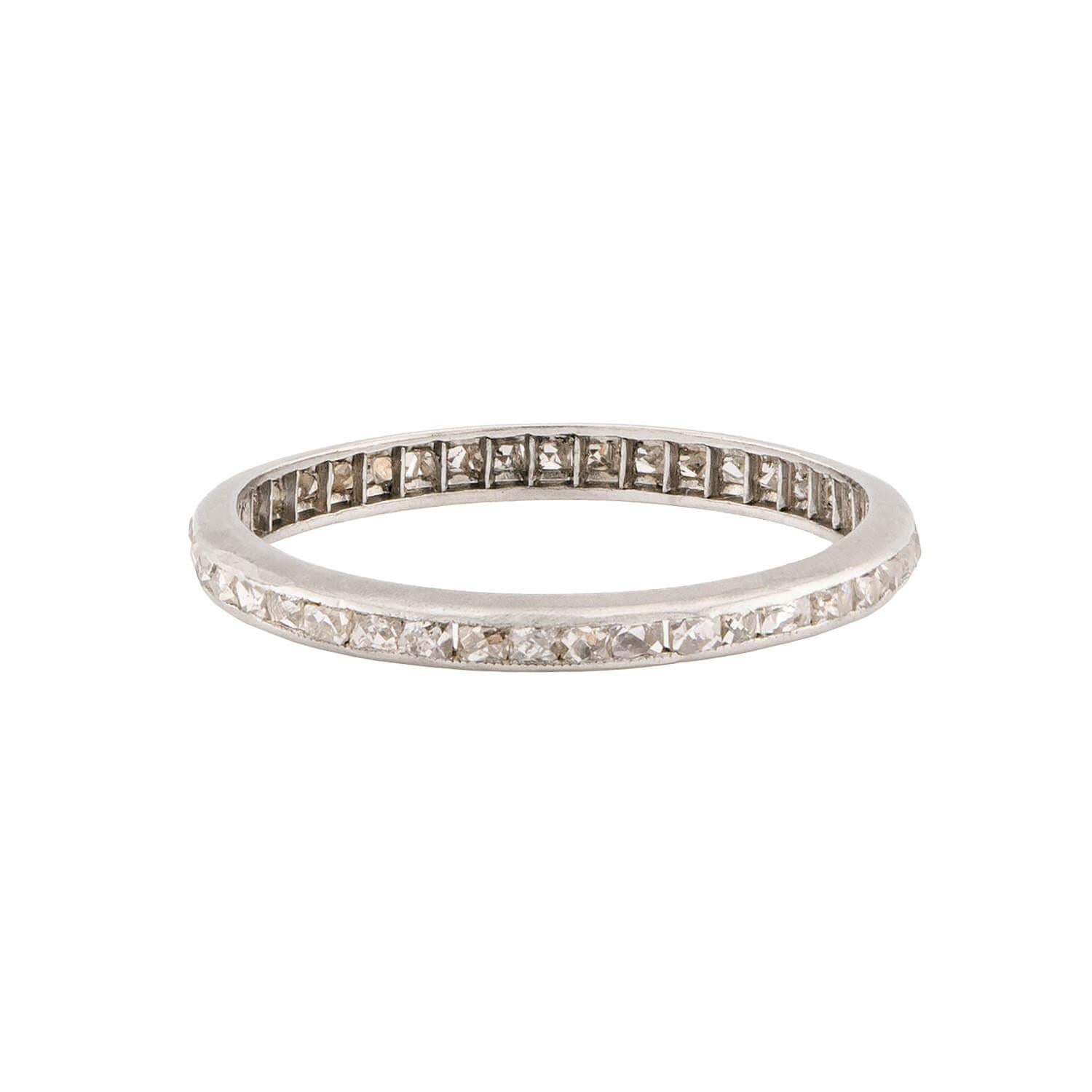 Edwardian Platinum Diamond Eternity Band