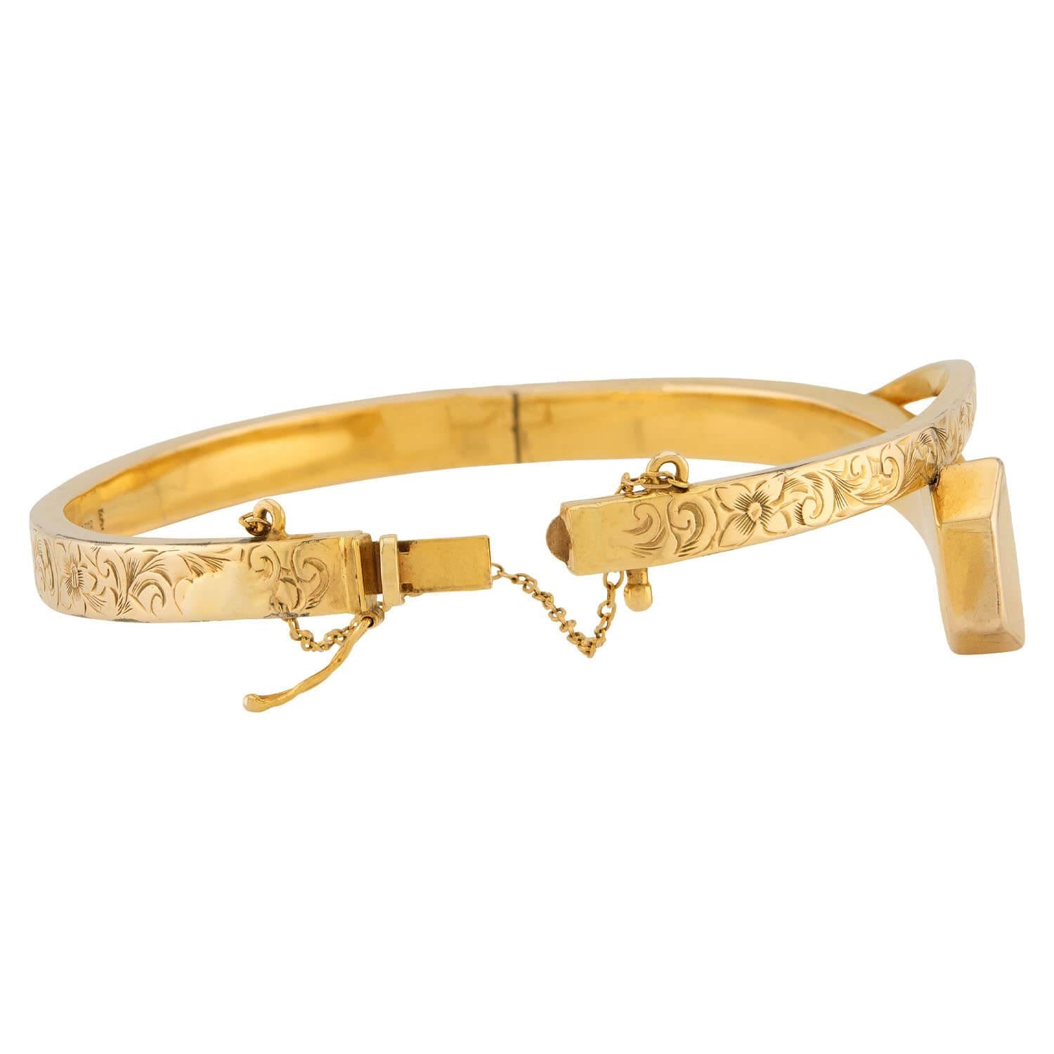 TROUT & CO. Edwardian 14k Nail Bracelet