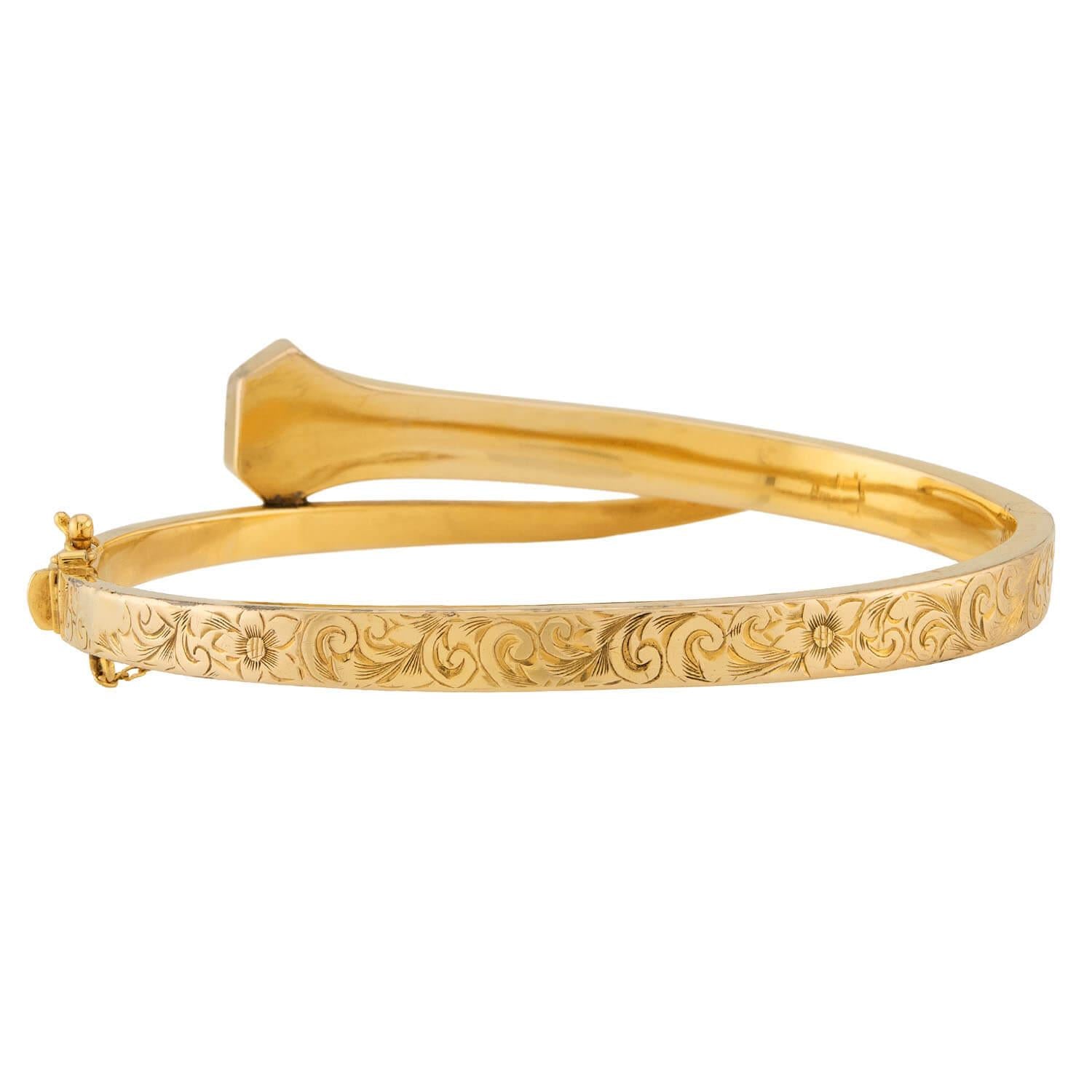 TROUT & CO. Edwardian 14k Nail Bracelet
