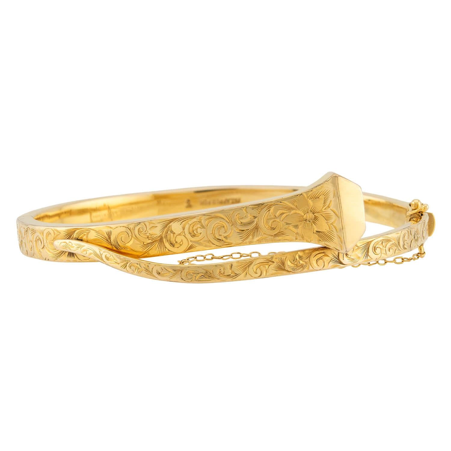 TROUT & CO. Edwardian 14k Nail Bracelet