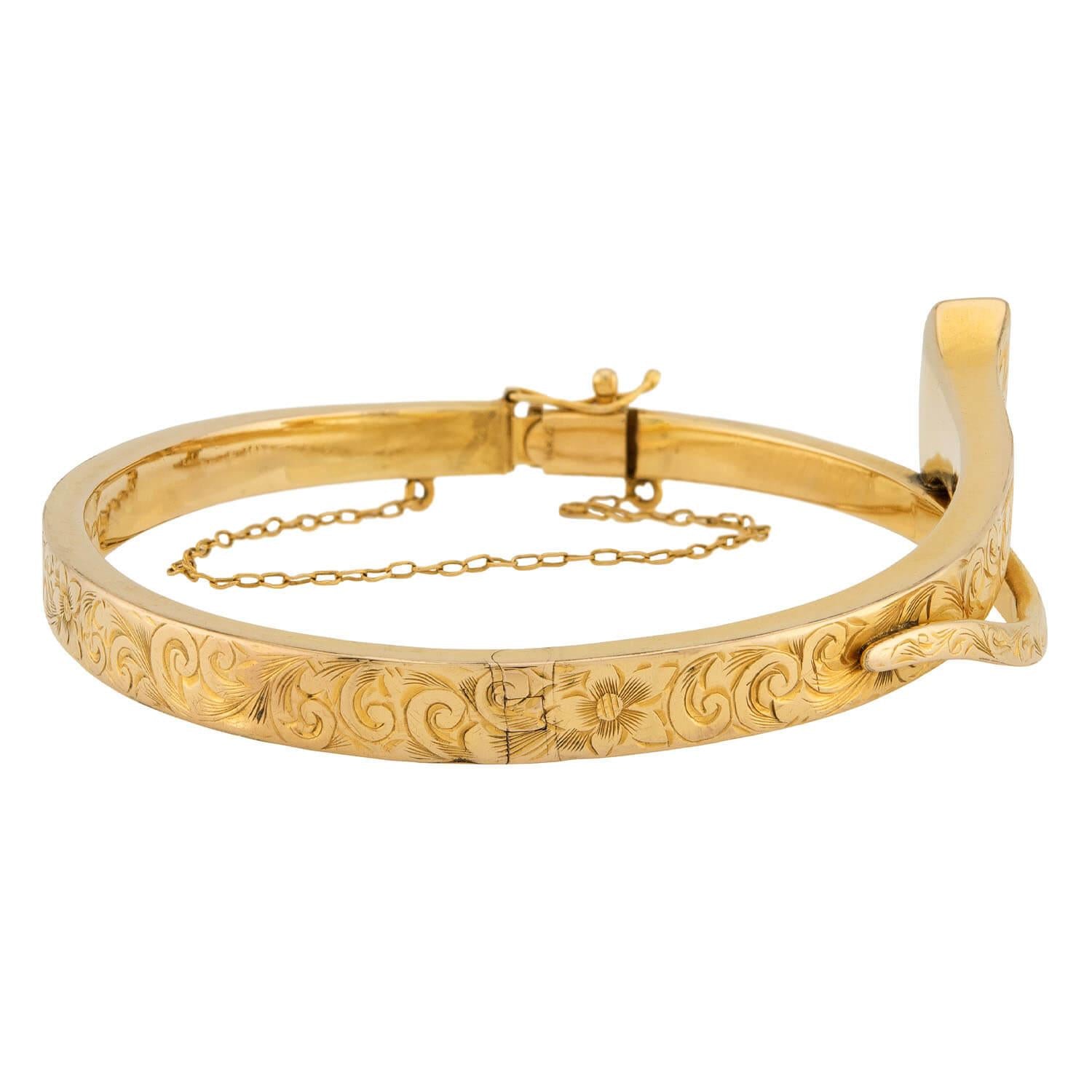 TROUT & CO. Edwardian 14k Nail Bracelet