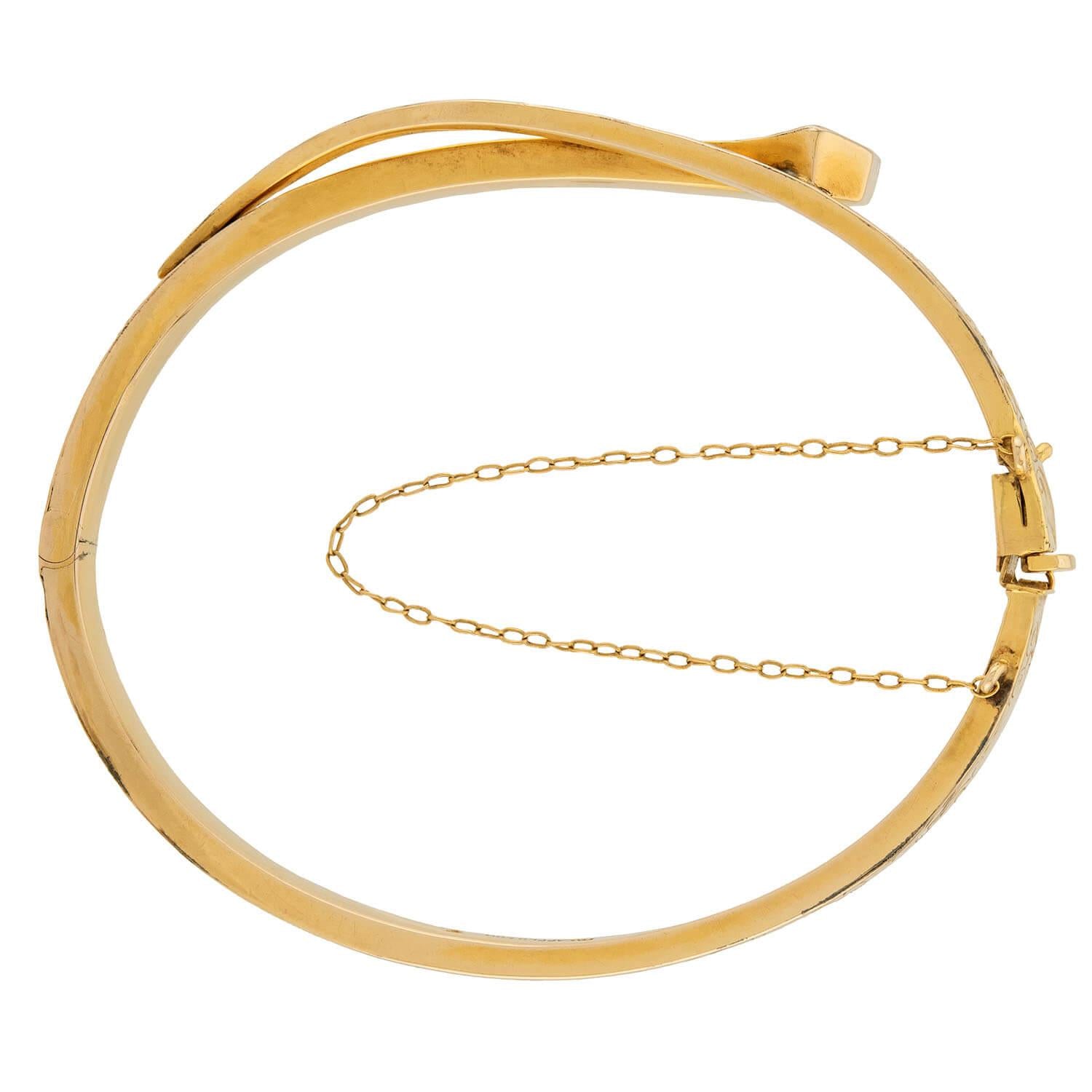 TROUT & CO. Edwardian 14k Nail Bracelet