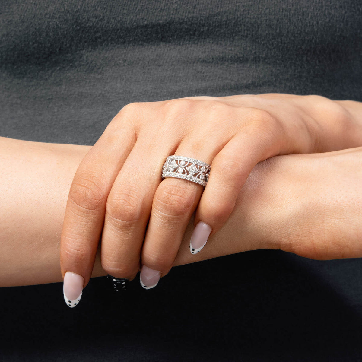 Estate Platinum Diamond Eternity Band