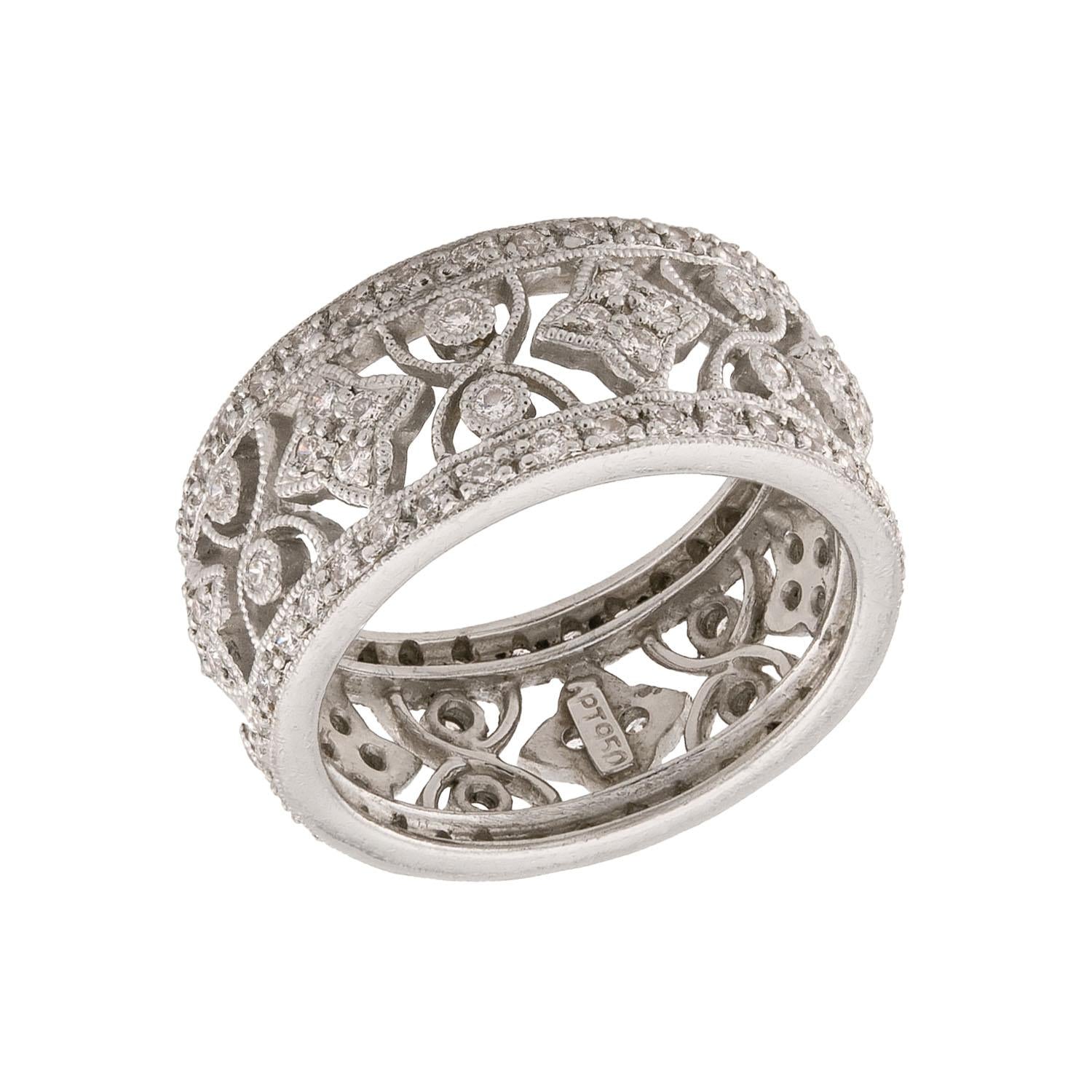 Estate Platinum Diamond Eternity Band