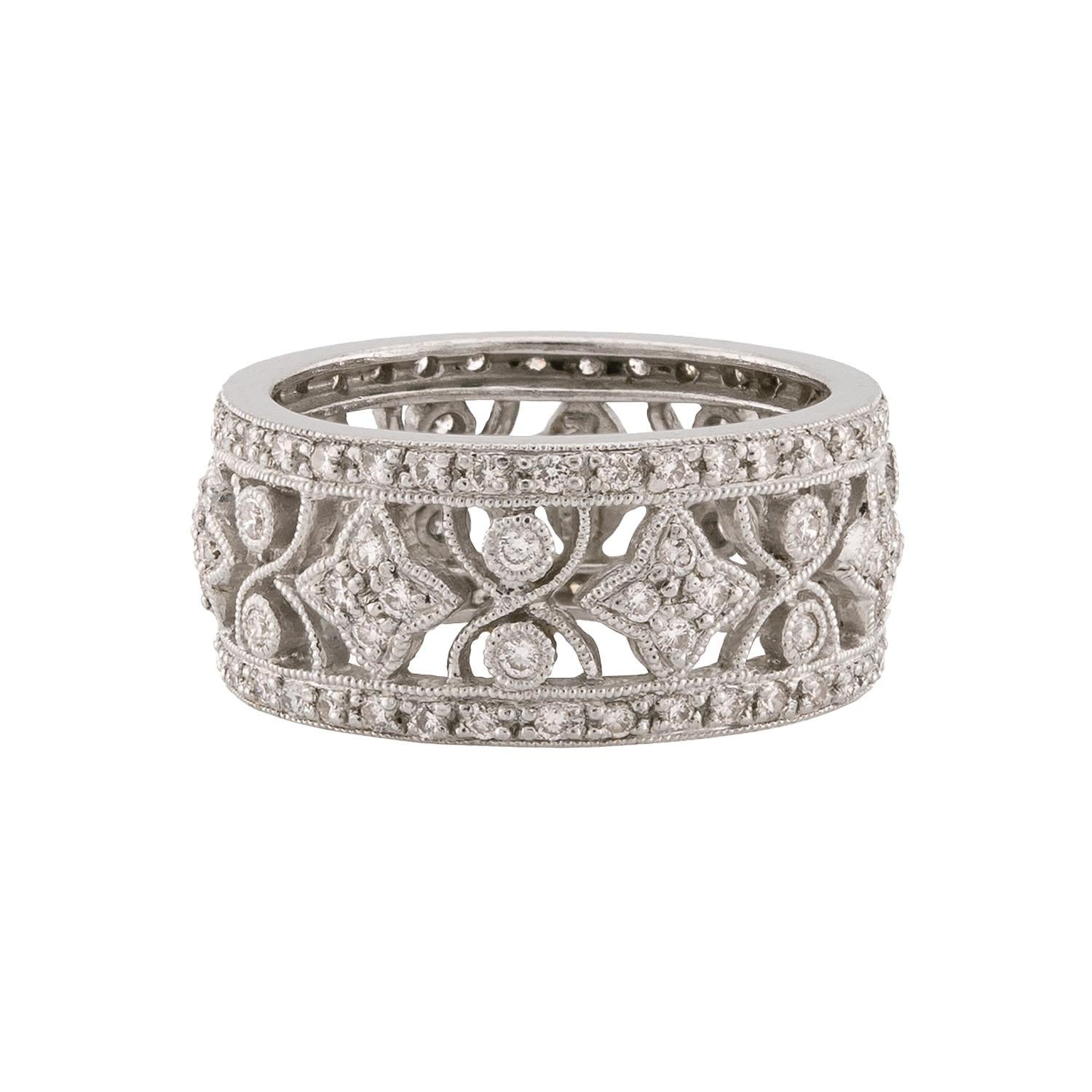 Estate Platinum Diamond Eternity Band