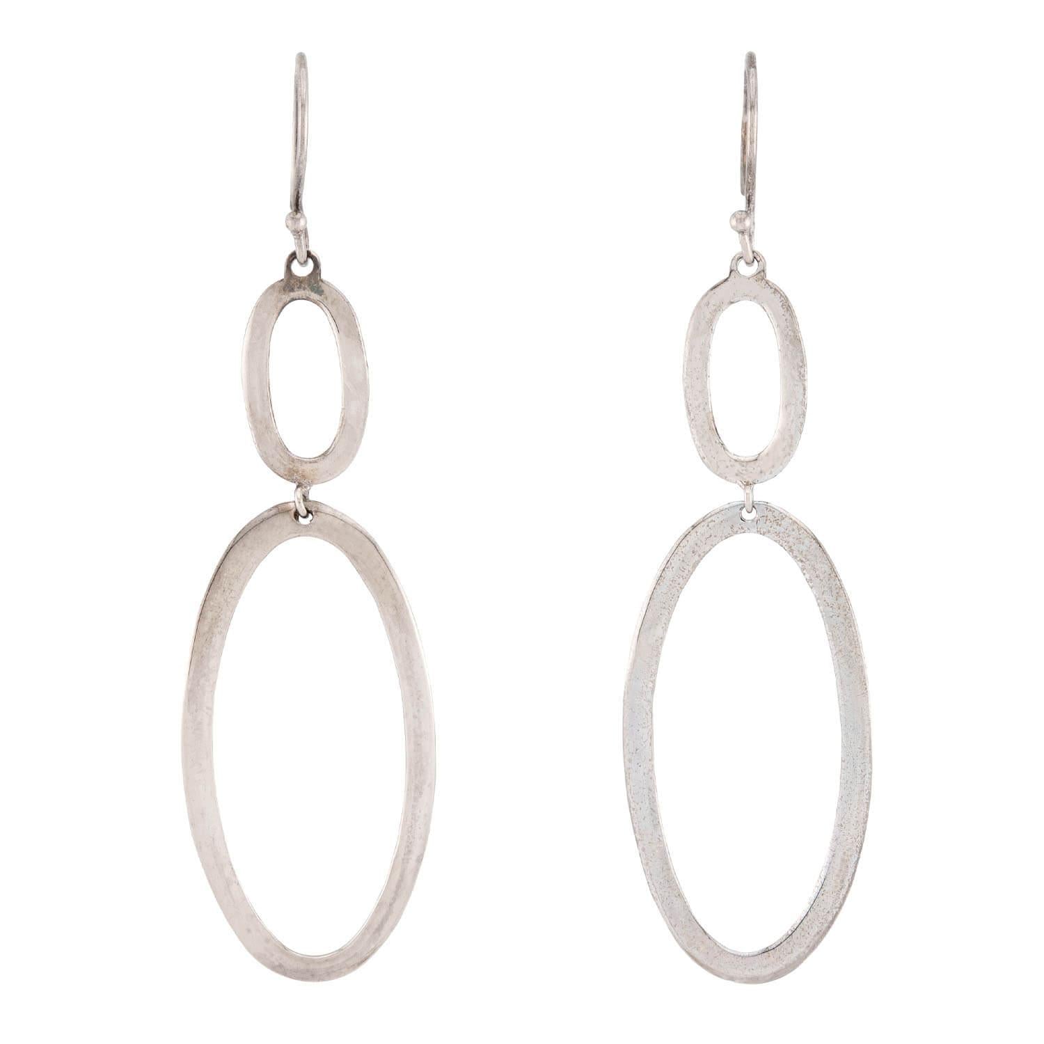 IPPOLITA Estate Sterling Silver Oval Earrings
