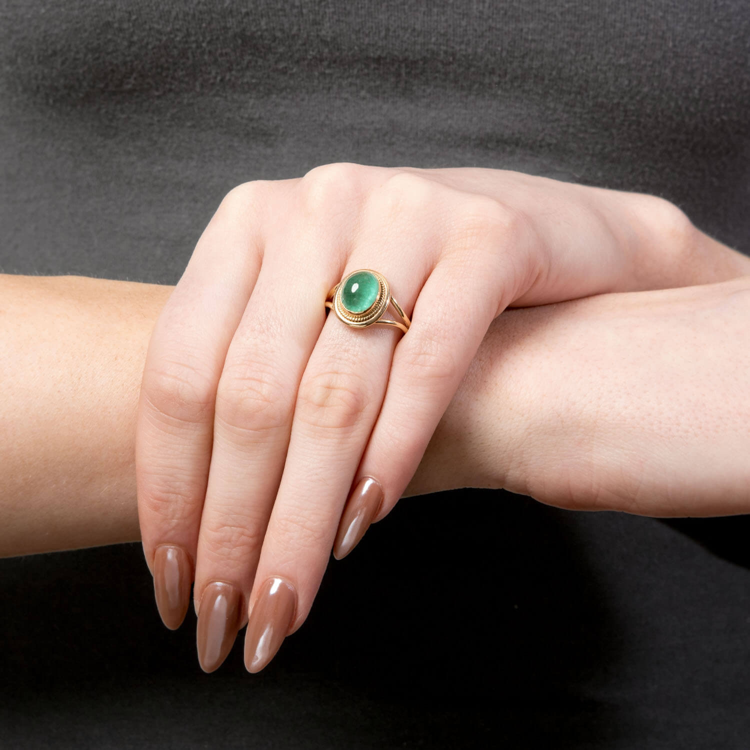 Victorian 14k Emerald Ring