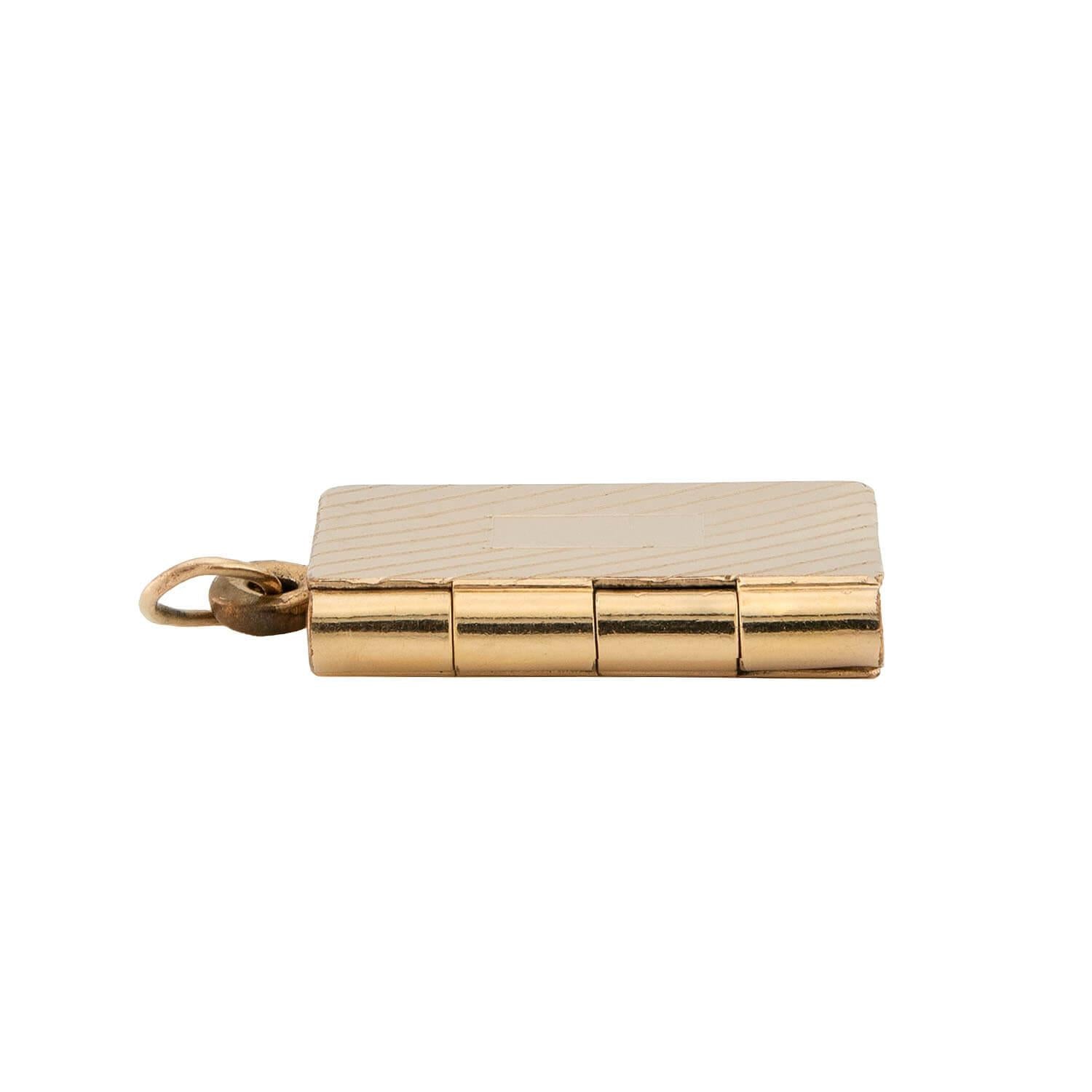 Retro Gold-Filled Book Locket