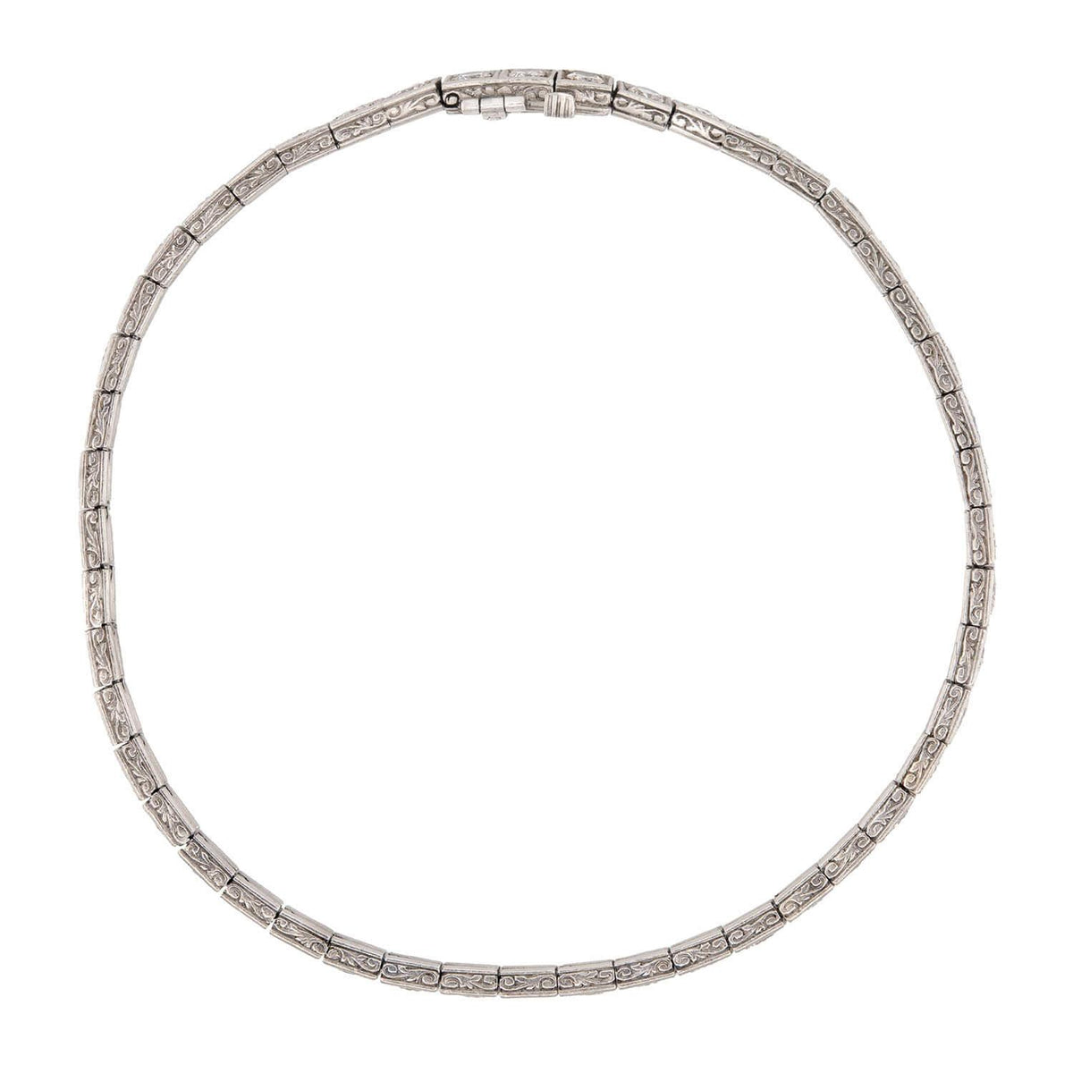 Art Deco Platinum Diamond Tennis Bracelet 3ctw