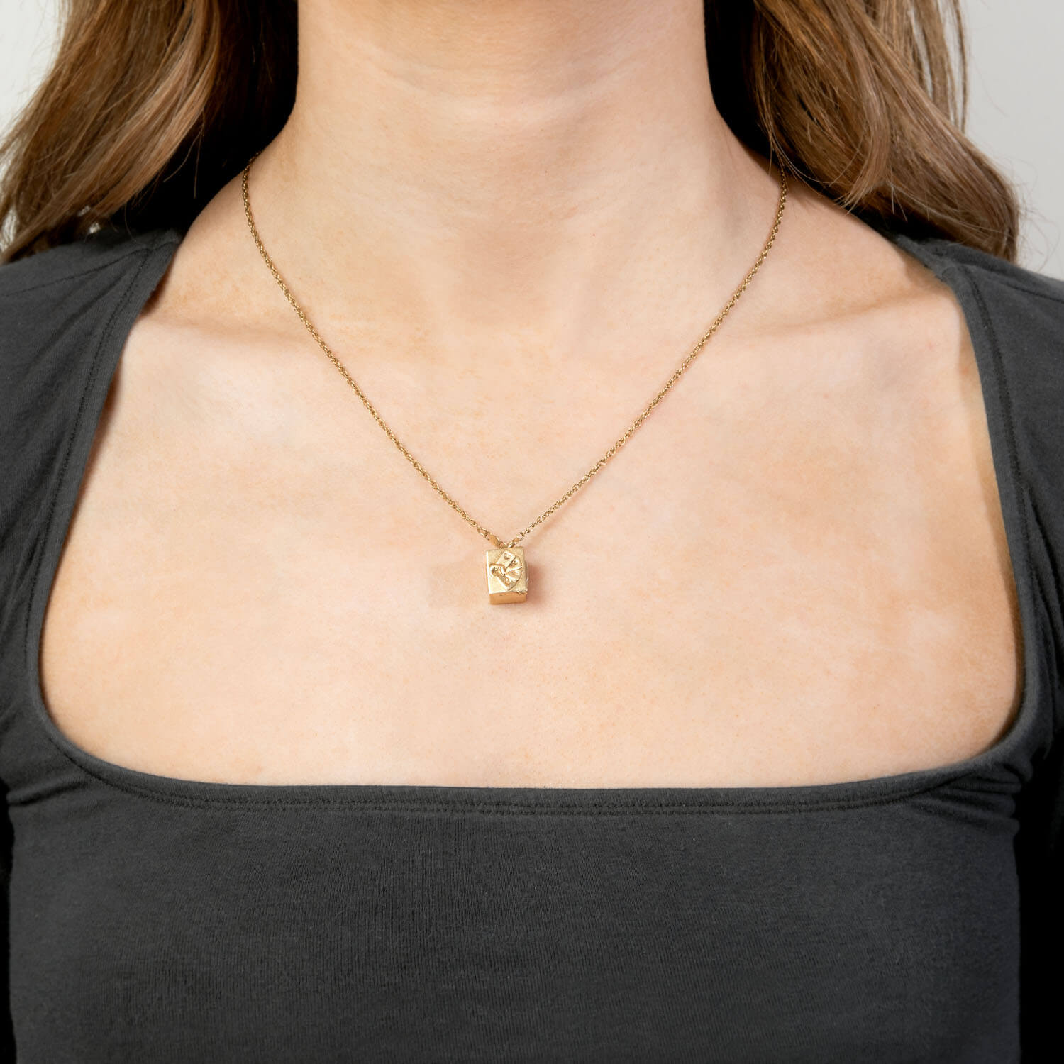 Vintage 14k Deck of Paper Cards Pendant/Charm