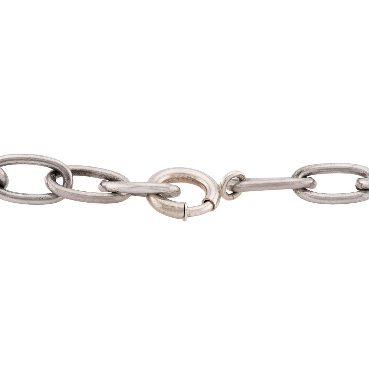 "Victorian" Sterling Silver Padlock Pendant Necklace